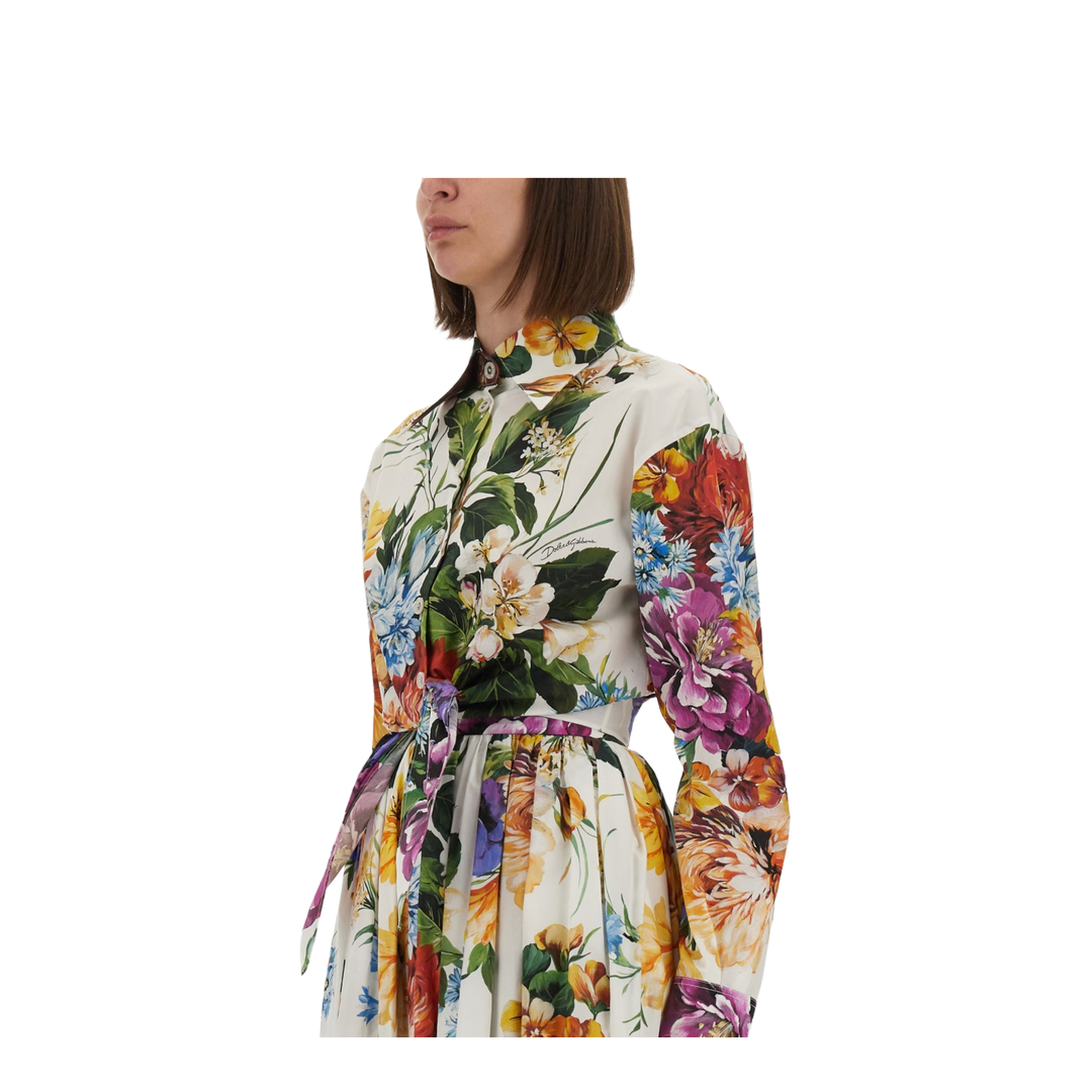 Floral Print Poplin Shirt - Image 3