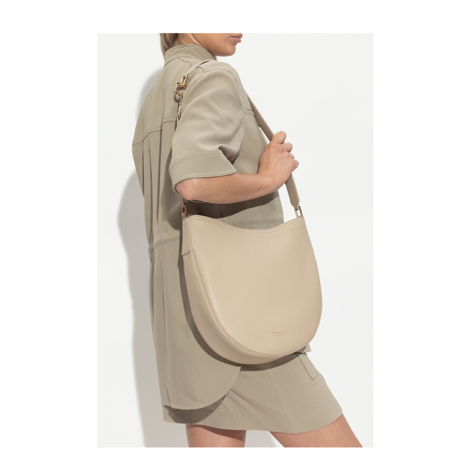 North-South Hobo Large Shoulder Bag - Image 2