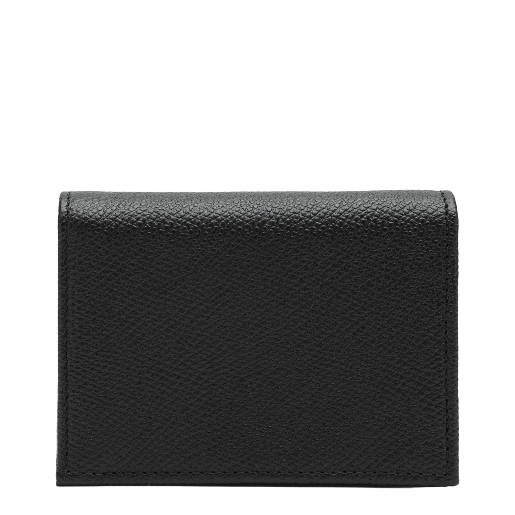 Signature Black Leather VLogo Wallet - Image 2