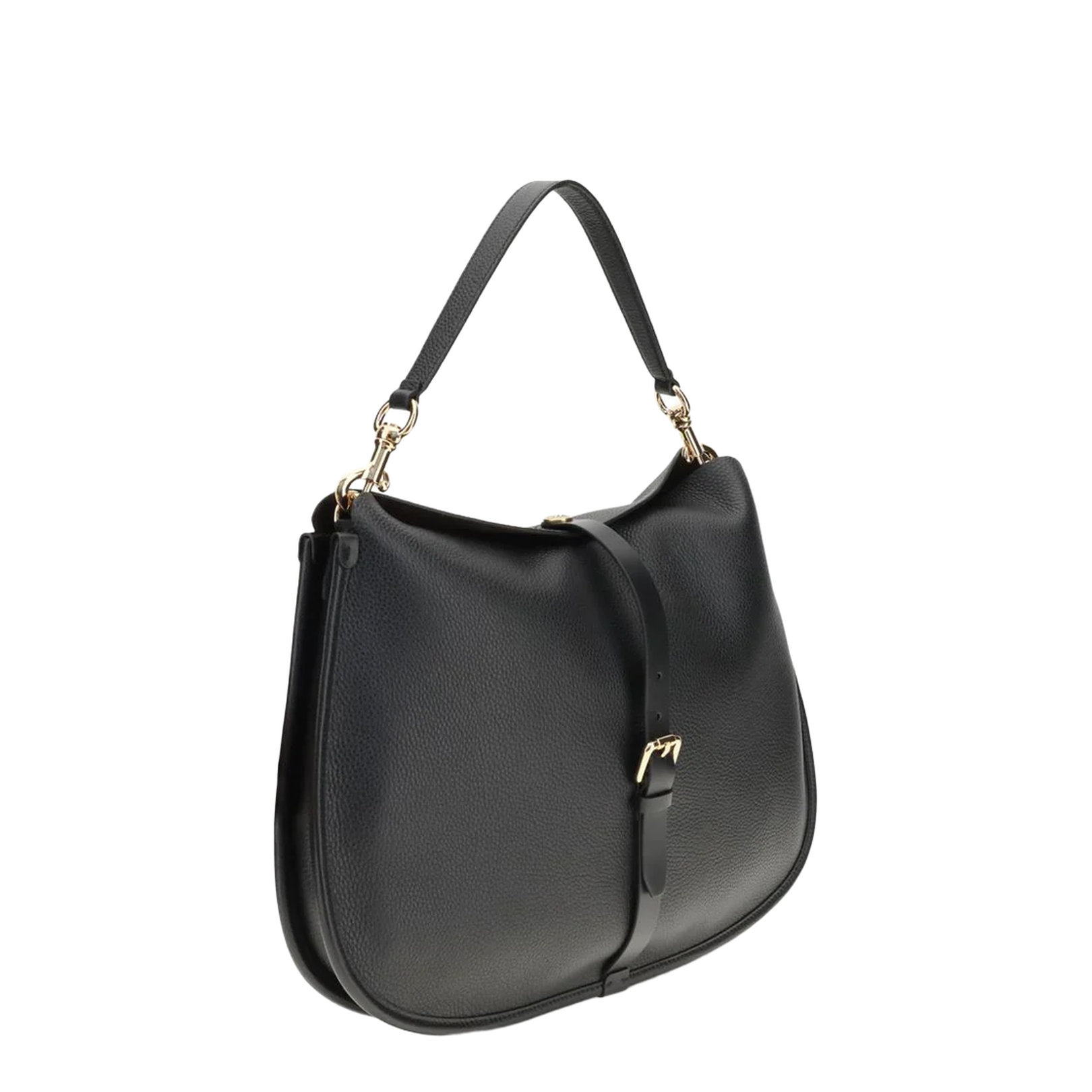 Pony XL Leather Shoulder Bag Black - Image 2