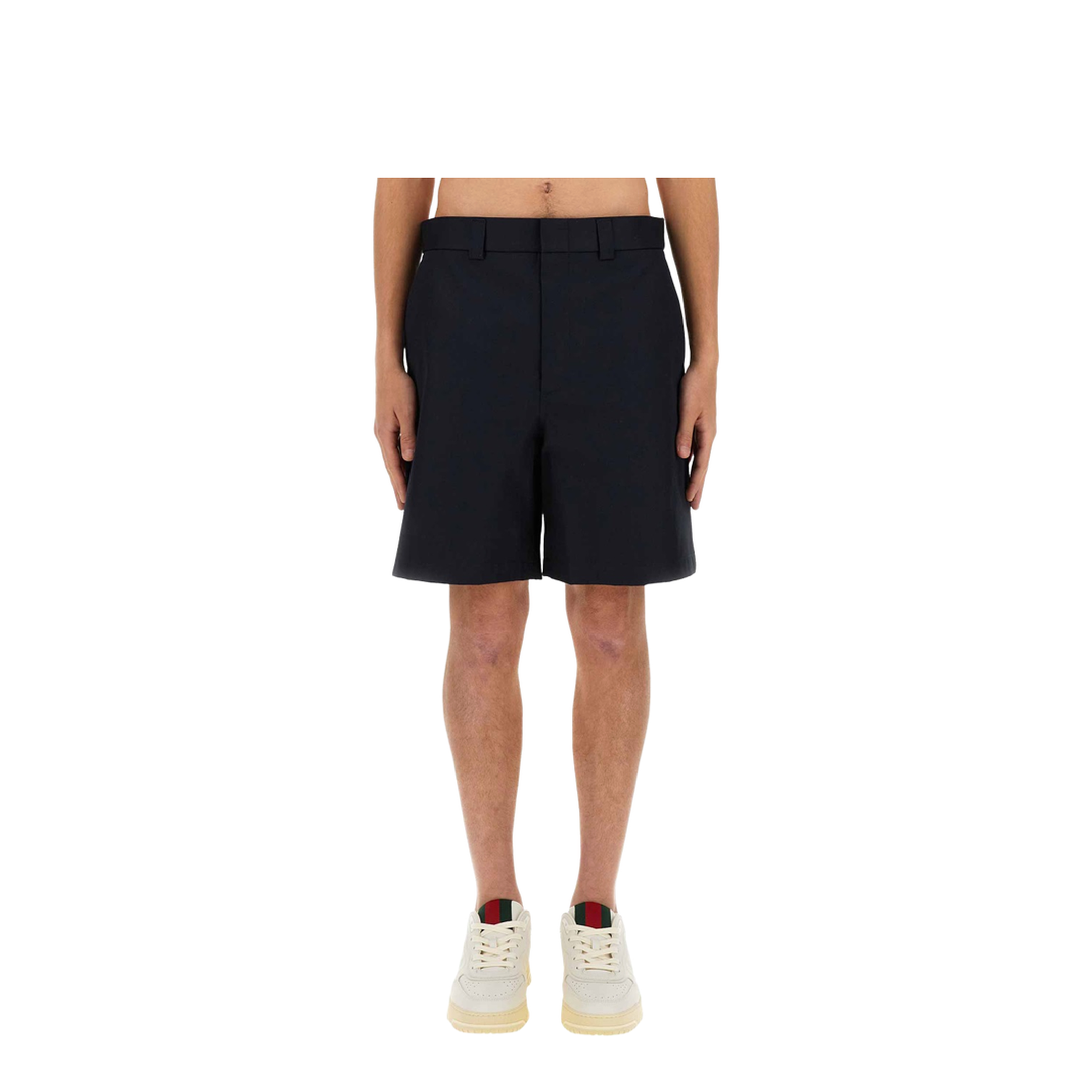 Double Cotton Twill Shorts - Image 1