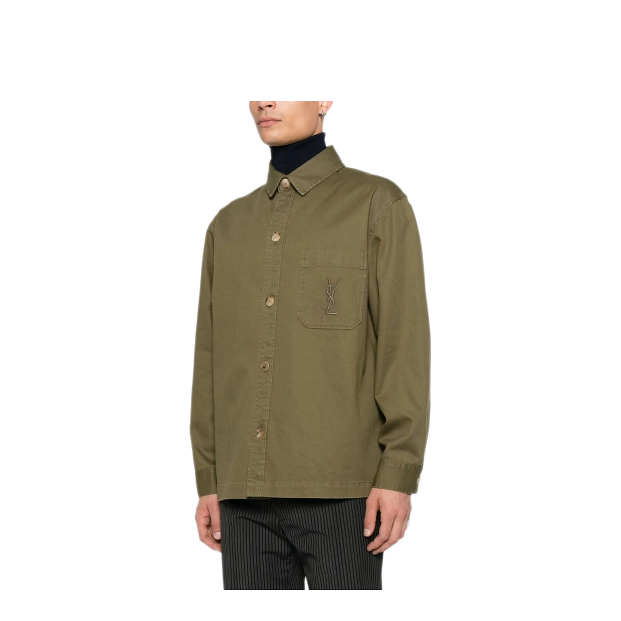 Cassandra Overshirt in Cotton Linen Gabardine - Image 5