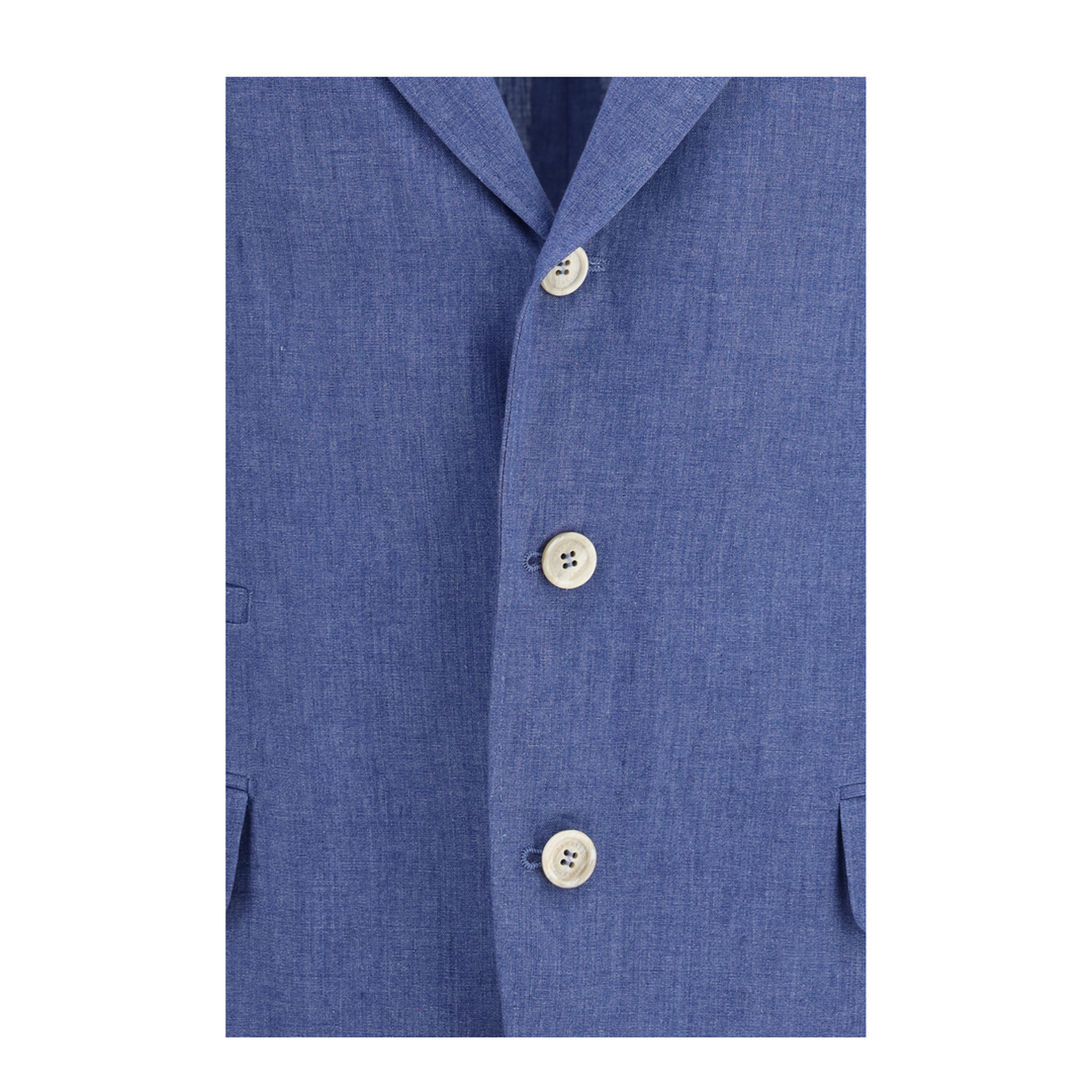 Deconstructed Single-Breasted Jacket in Mélange Linen - Image 3