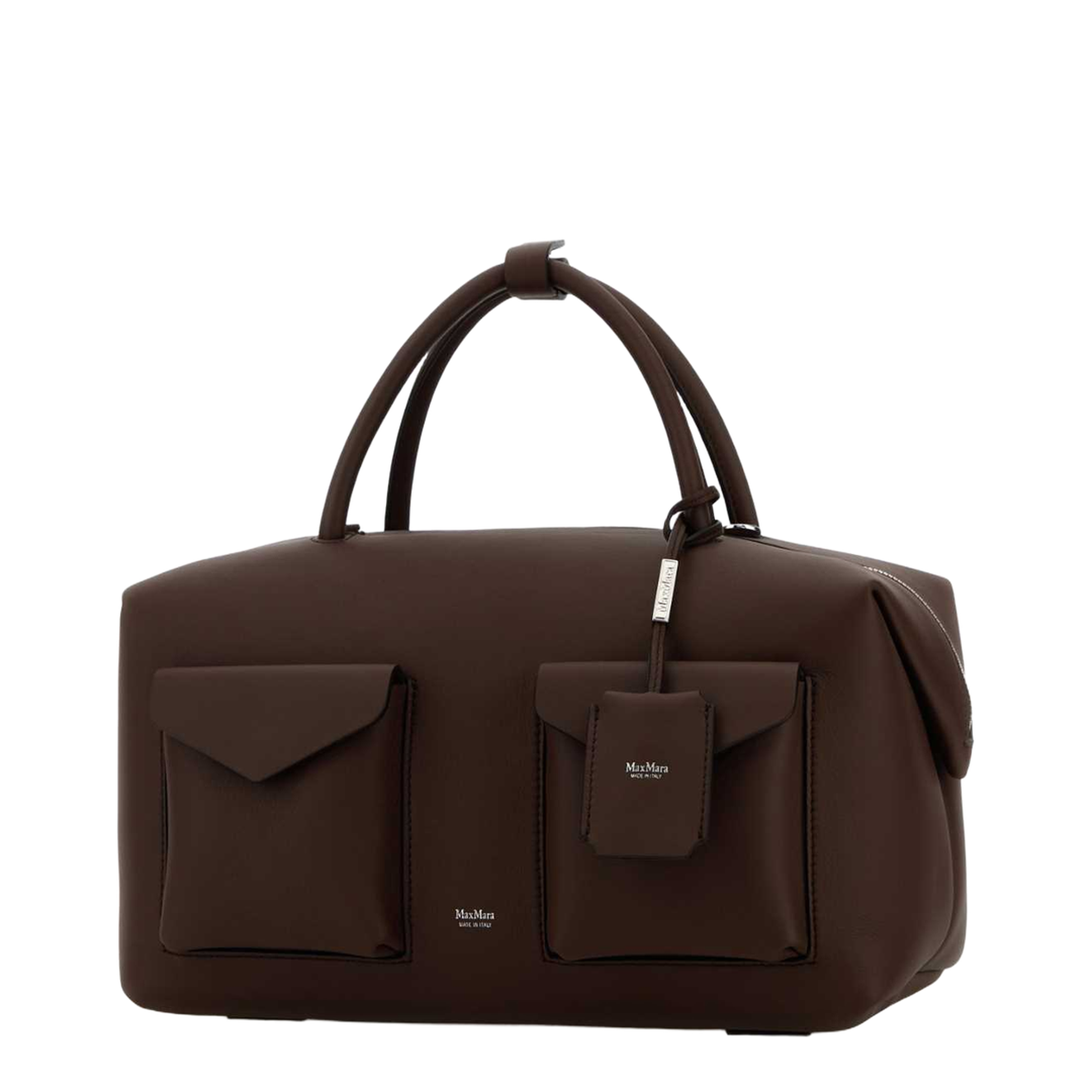 Holdall Cargo Large Leather Boston Bag - Rust - Image 2
