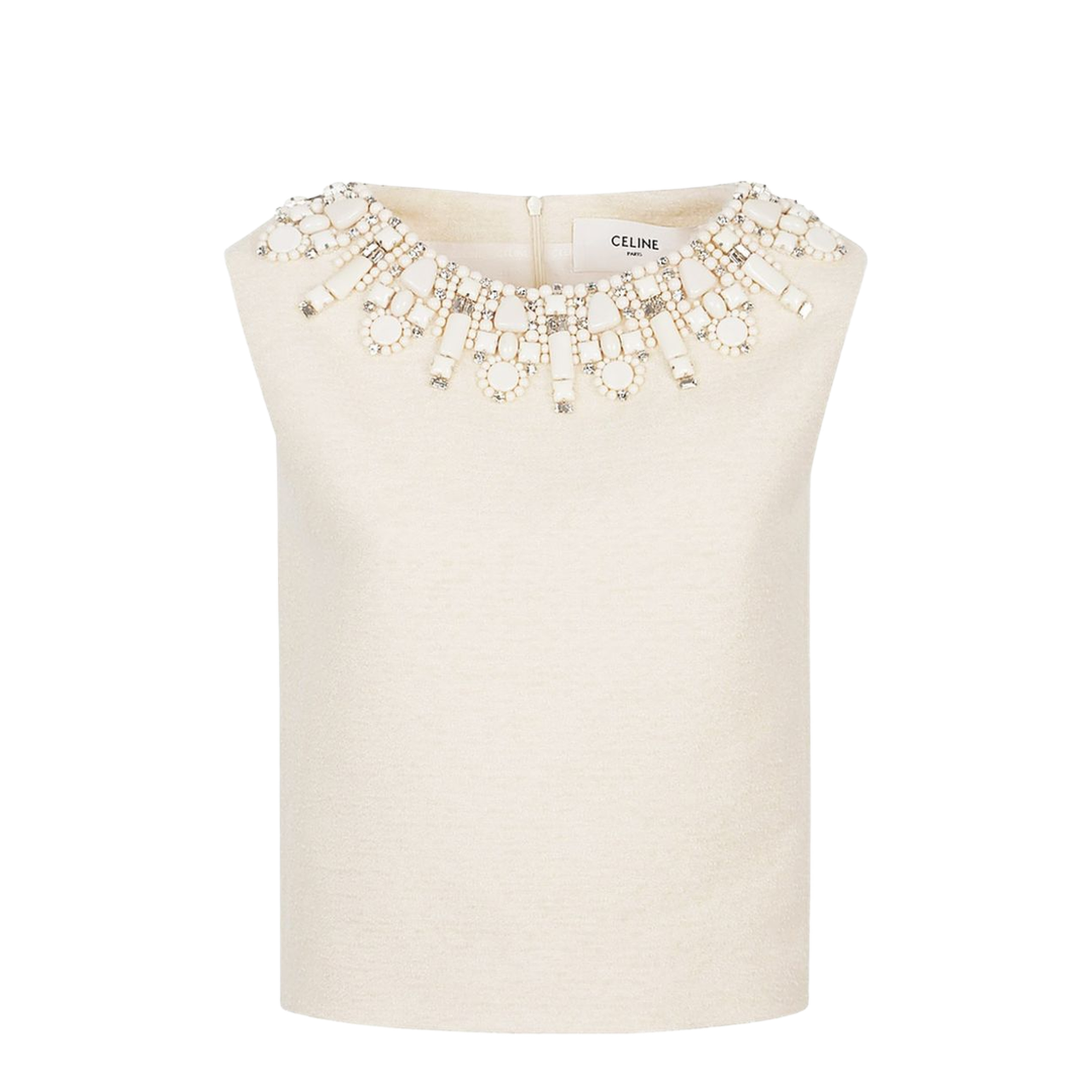 Embroidered Top in Bouclette Natté - Image 3