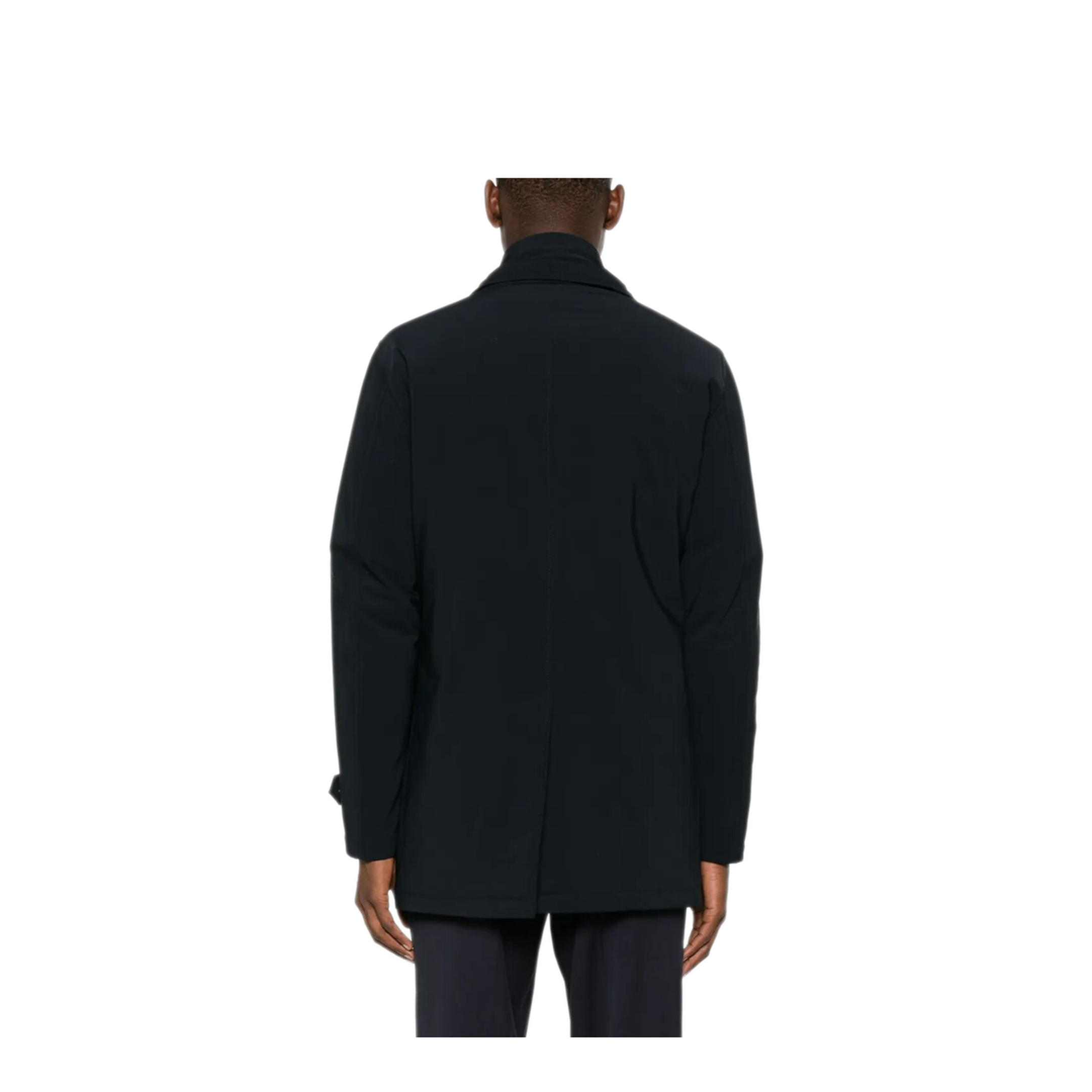 Double-Breasted Nylon Down Jacket - Image 4