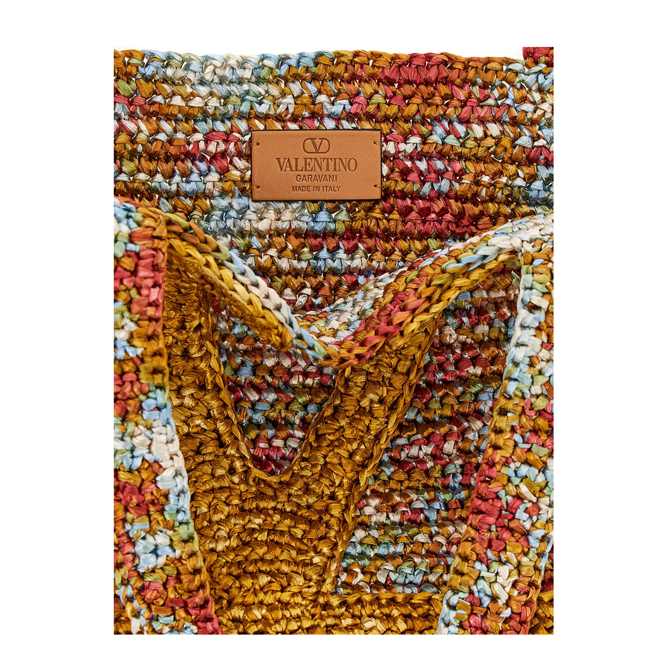 Viva Superstar Medium Woven Tote Bag - Orange - Image 4