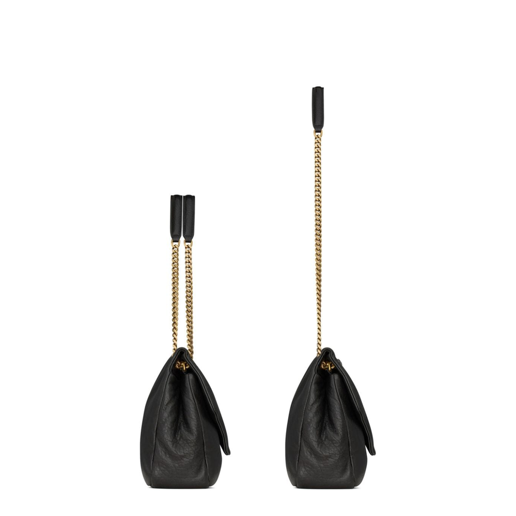 Cassandre Lambskin Pouch on Chain - Black - Image 6