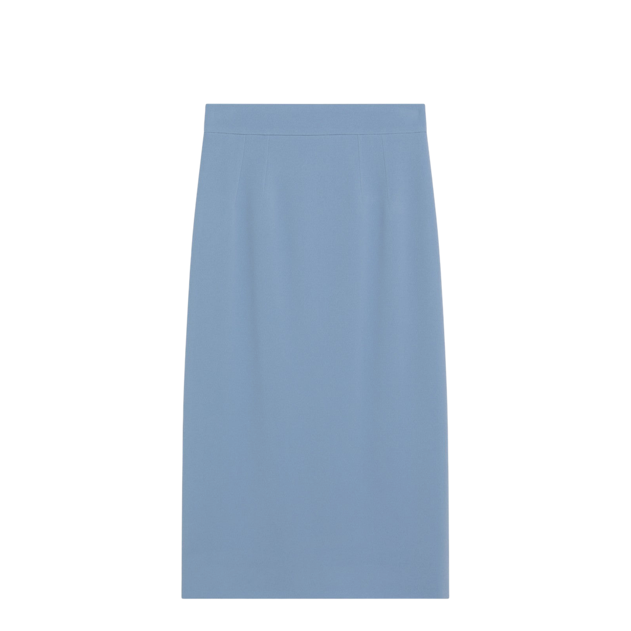 Light Blue Stretch Cady Skirt - Image 1