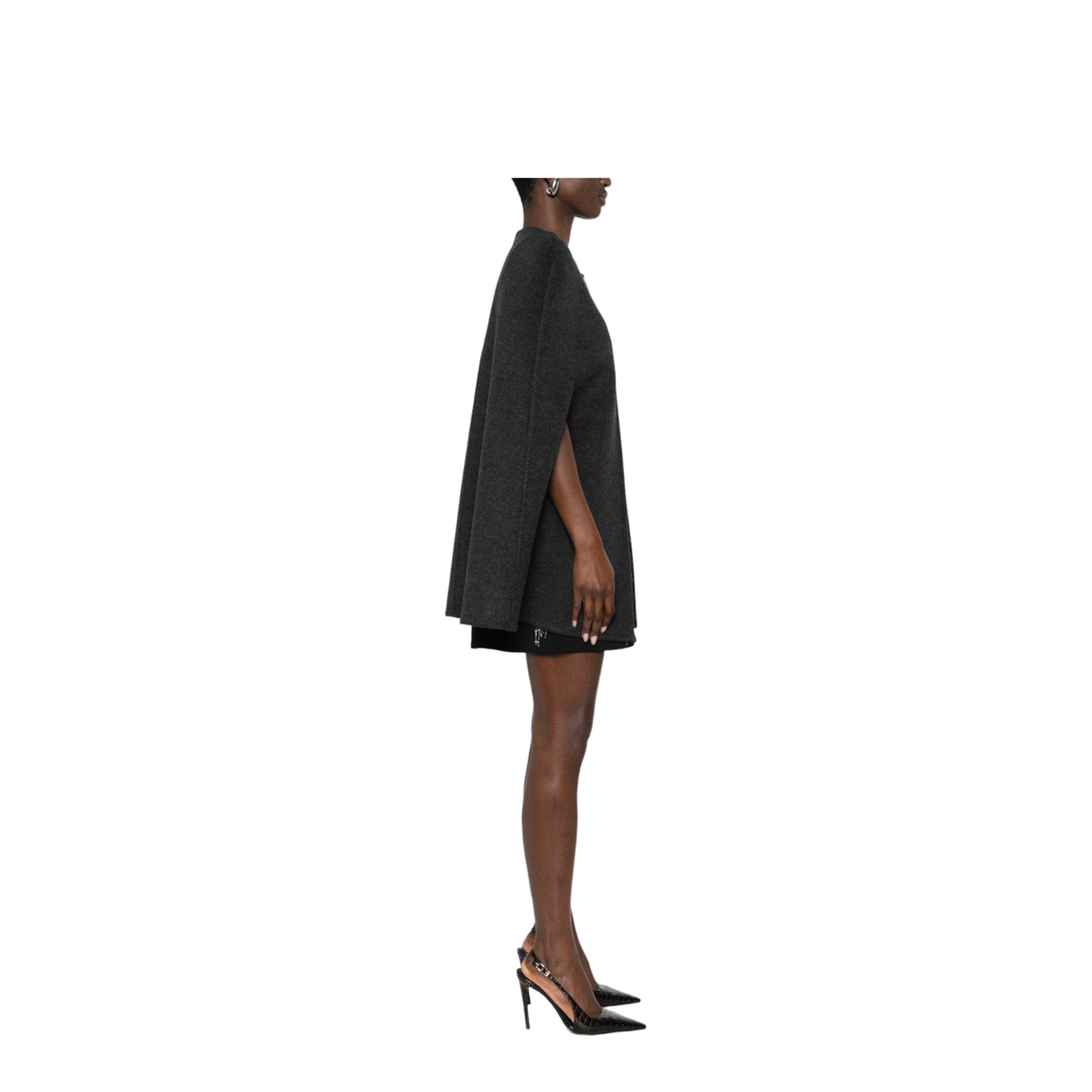 Wool and Silk Cape with Clamp - Image 2