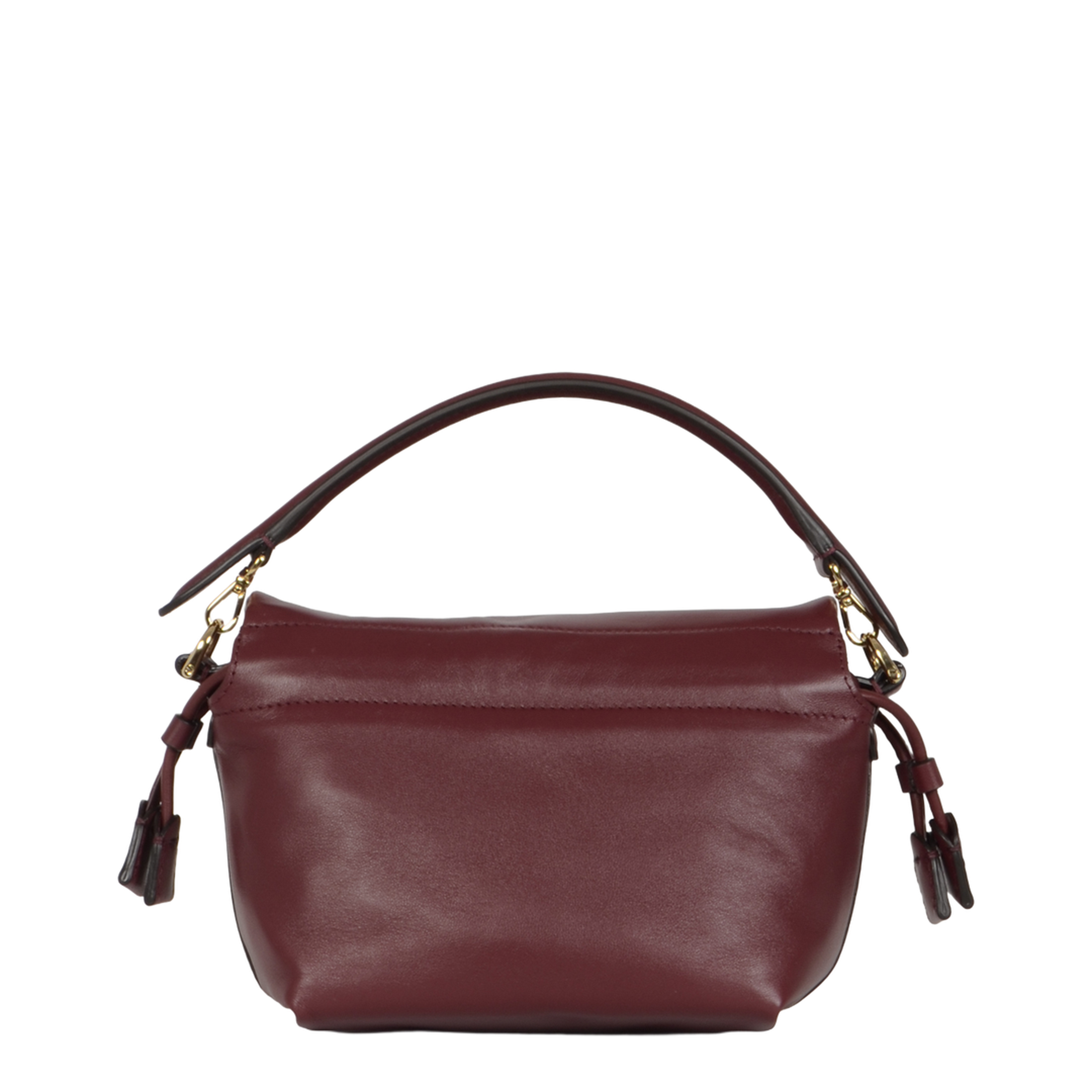 Mamma Baguette Small Nappa Leather Mini Bag - Burgundy - Image 5