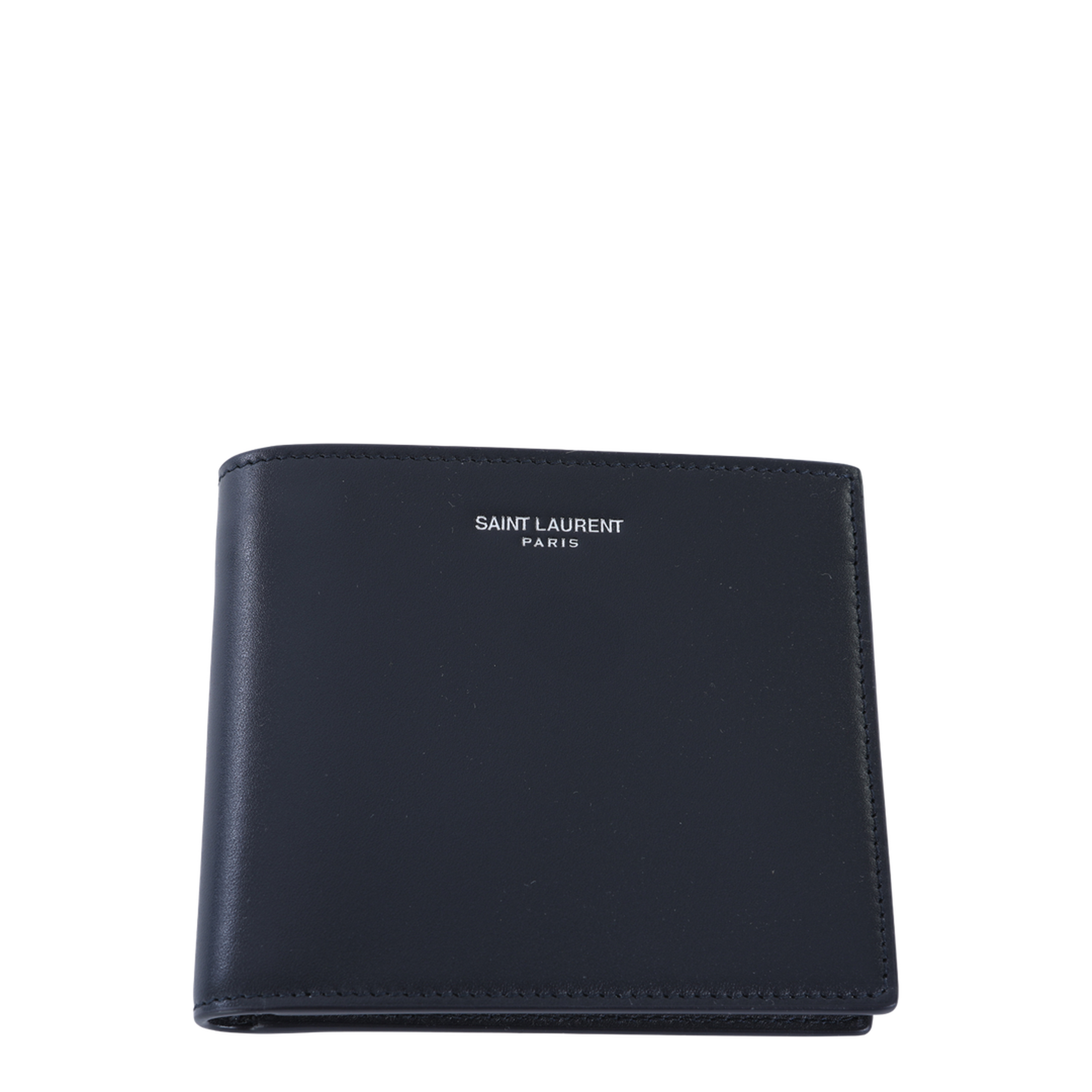 East/West Wallet in Smooth Calfskin Leather - Midnight Blue - Image 2