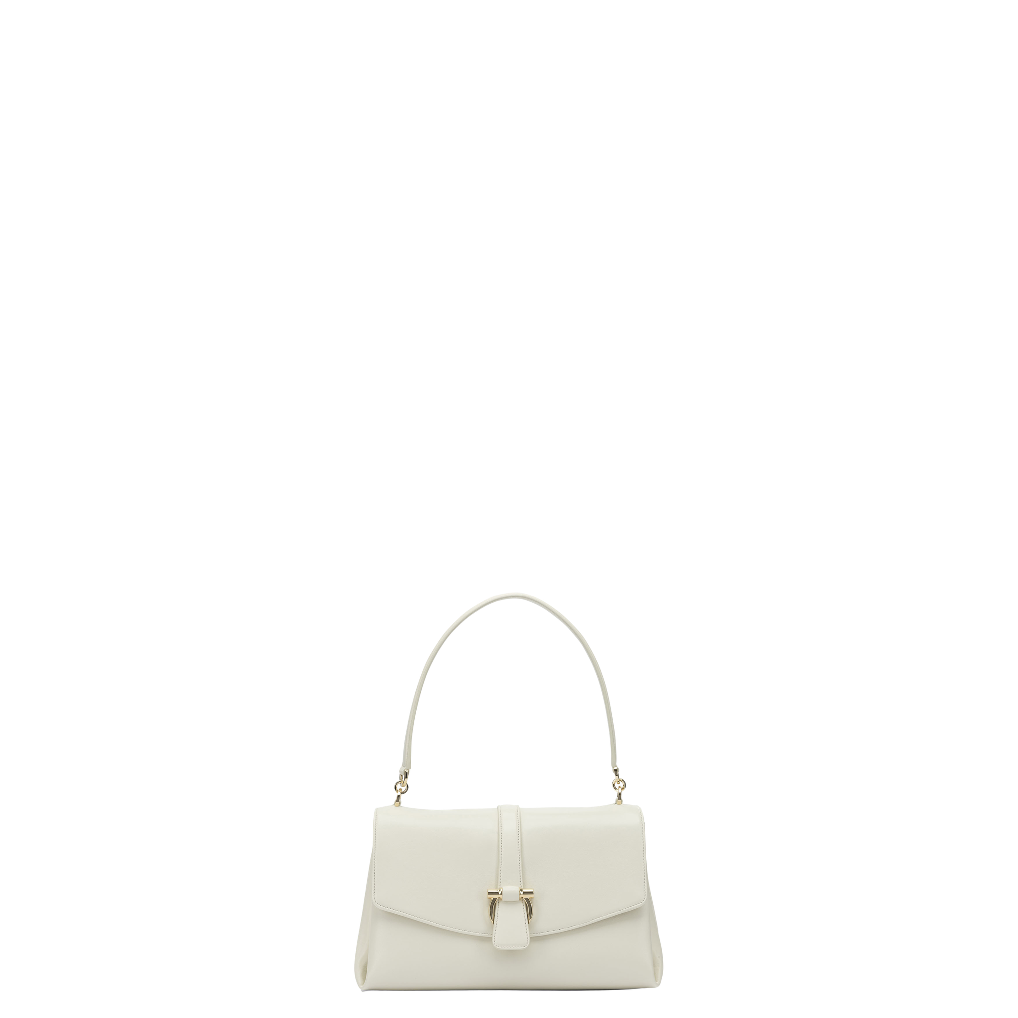 Leather Shoulder Bag White - Image 1