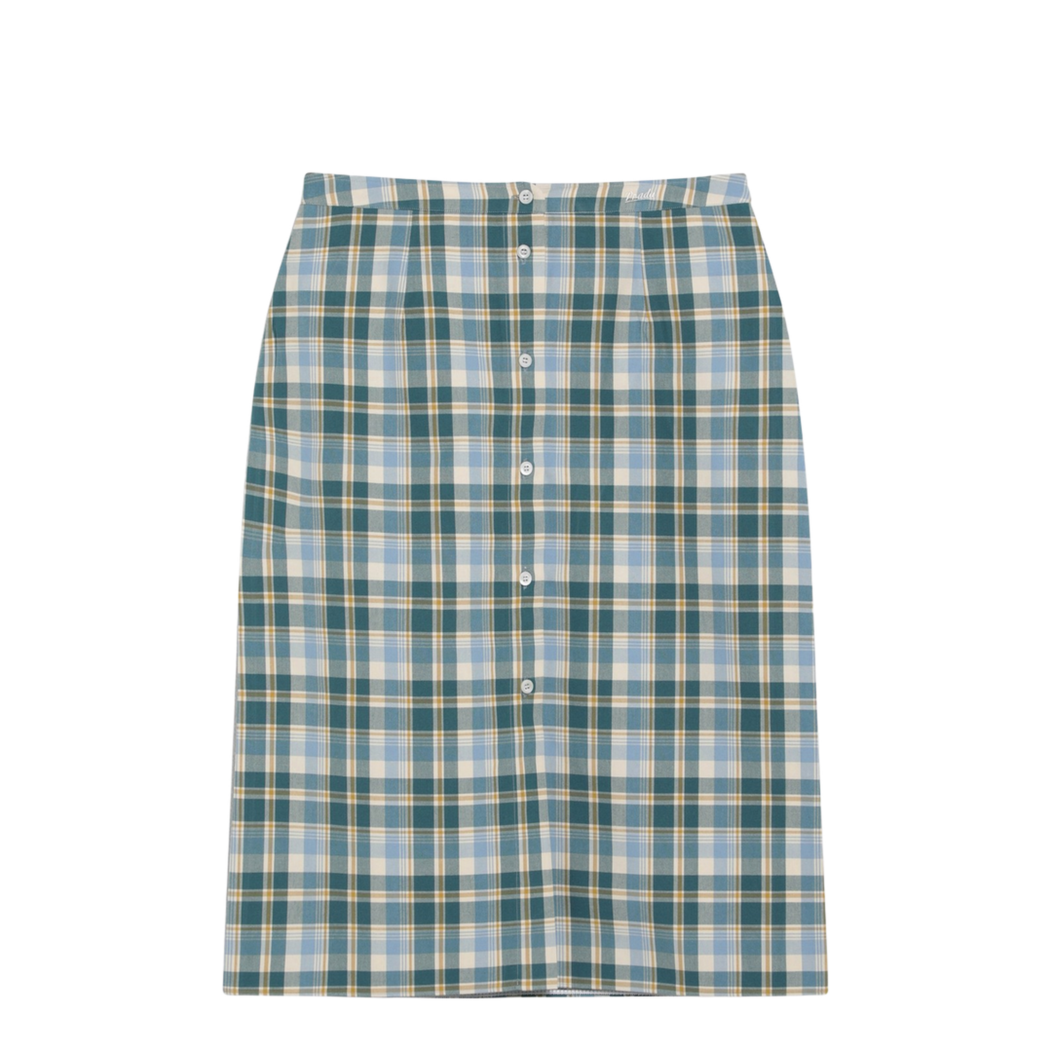 Ottanio Pencil Skirt with Check Pattern - Image 1