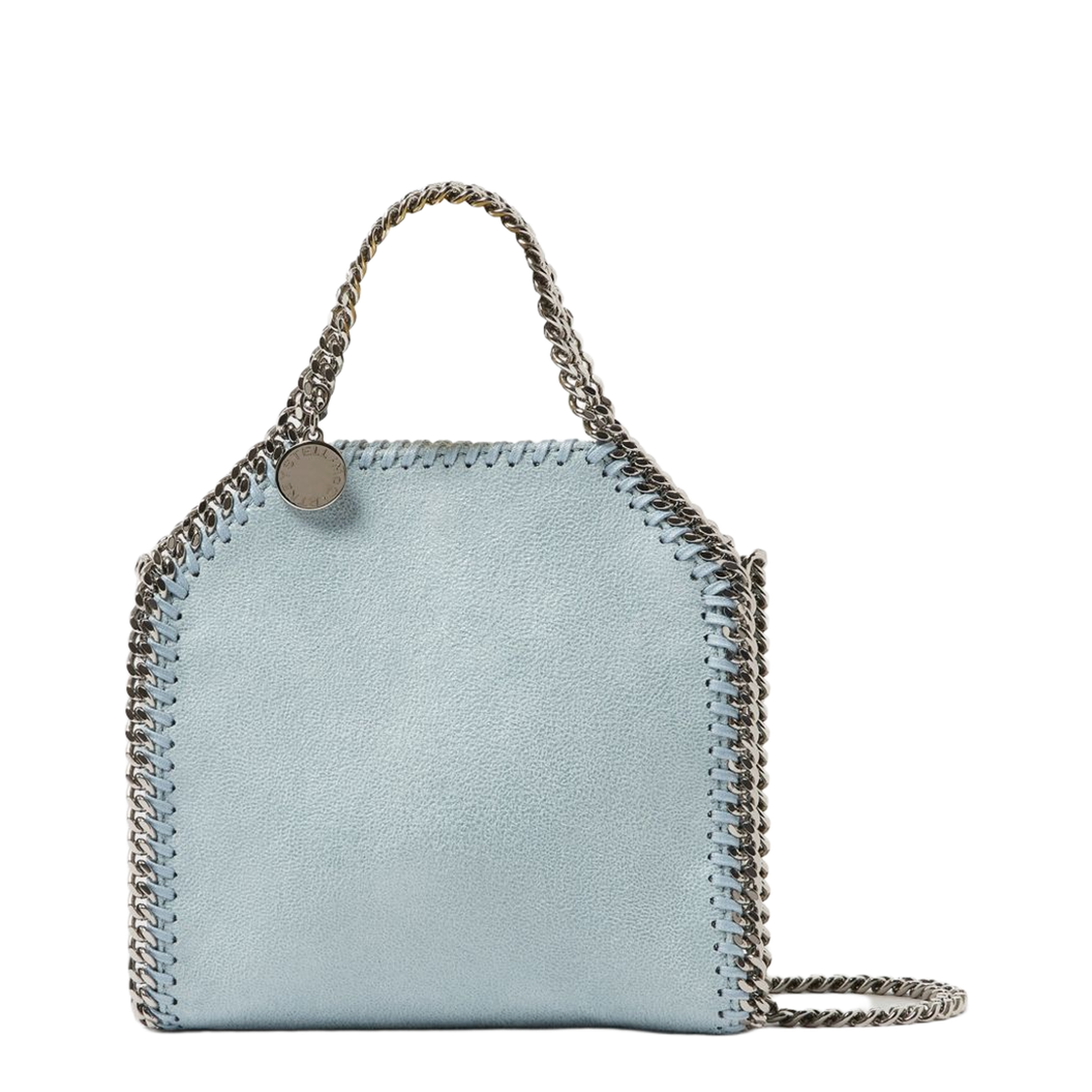 Falabella Tiny Faux Leather Crossbody Bag - Light Blue - Image 4