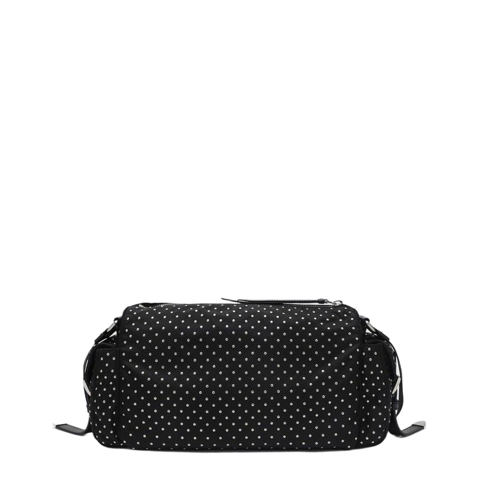 Black Re-Nylon Bag With Studs - Image 2