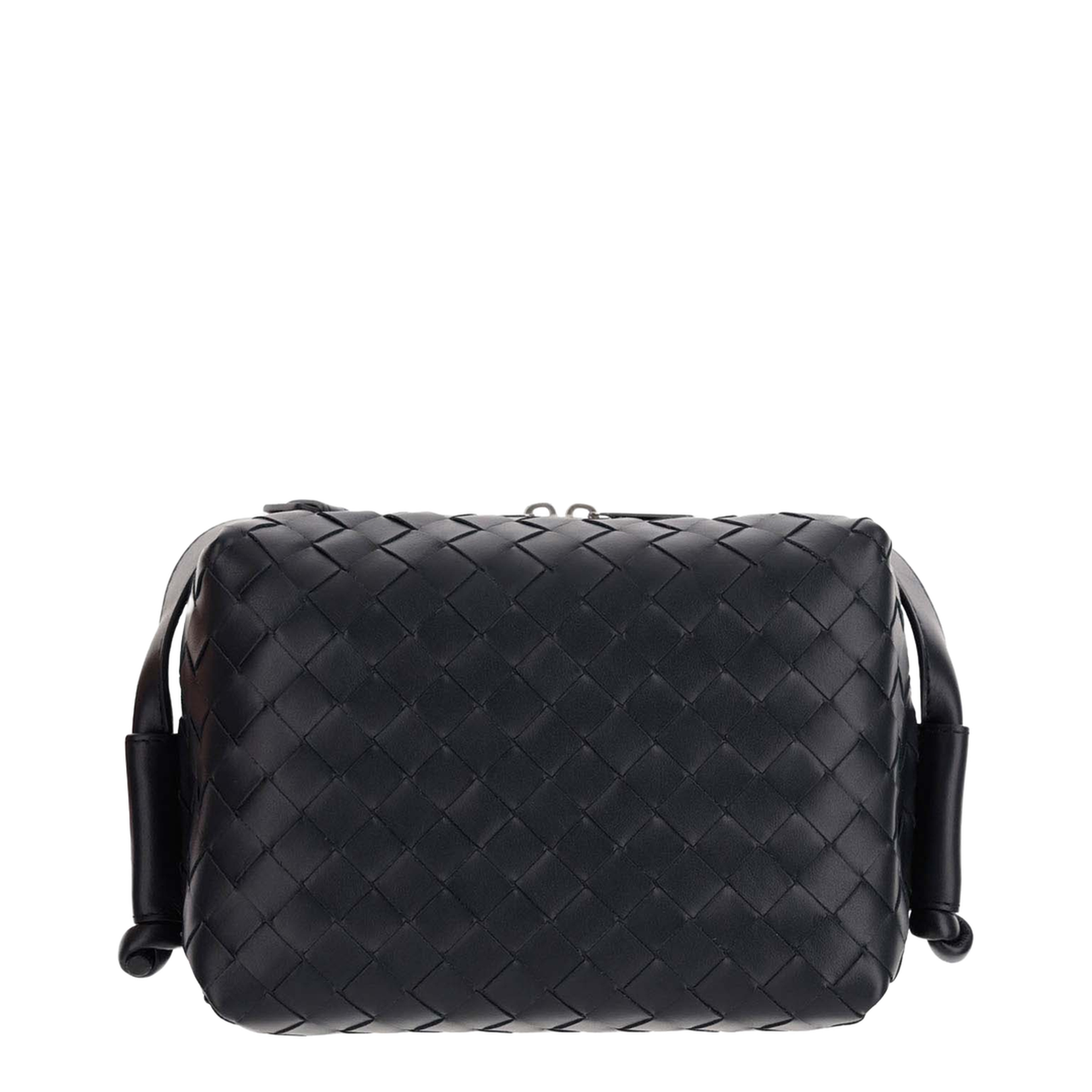 Intrecciato Leather Camera Bags - Black - Image 3