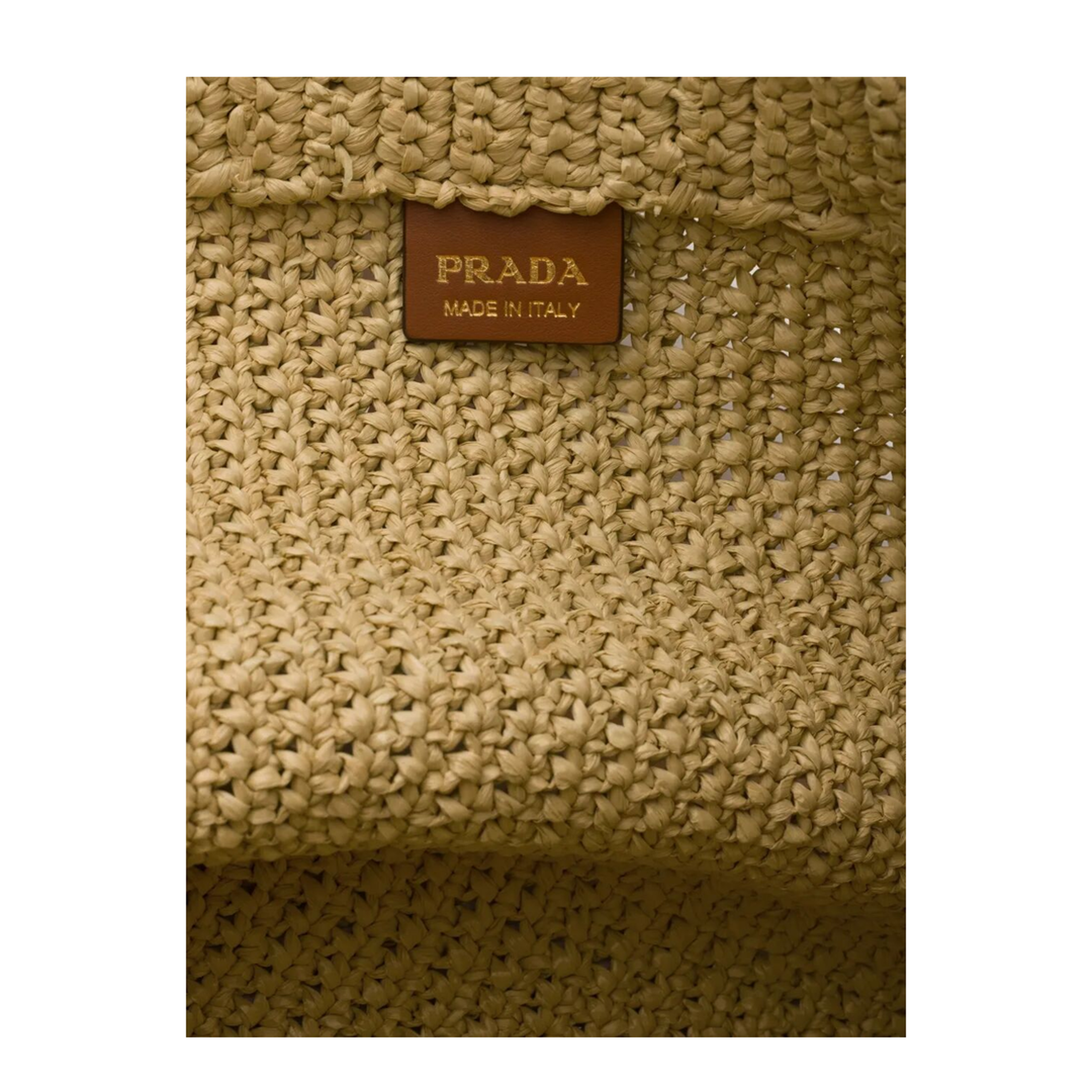 Crochet Raffia Tote Bags - Tan - Image 5