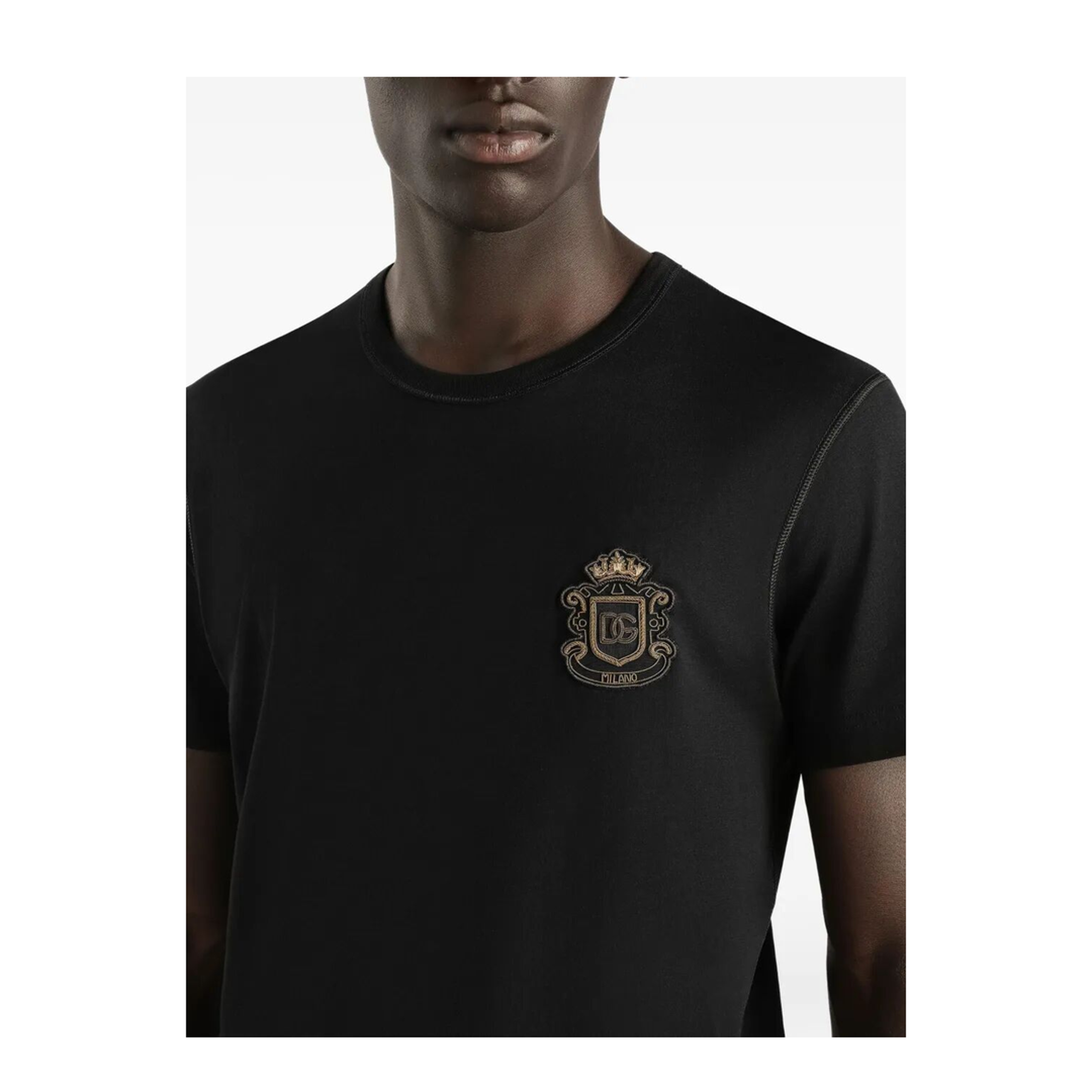 Cotton T-Shirt with Logo Crest - Image 3
