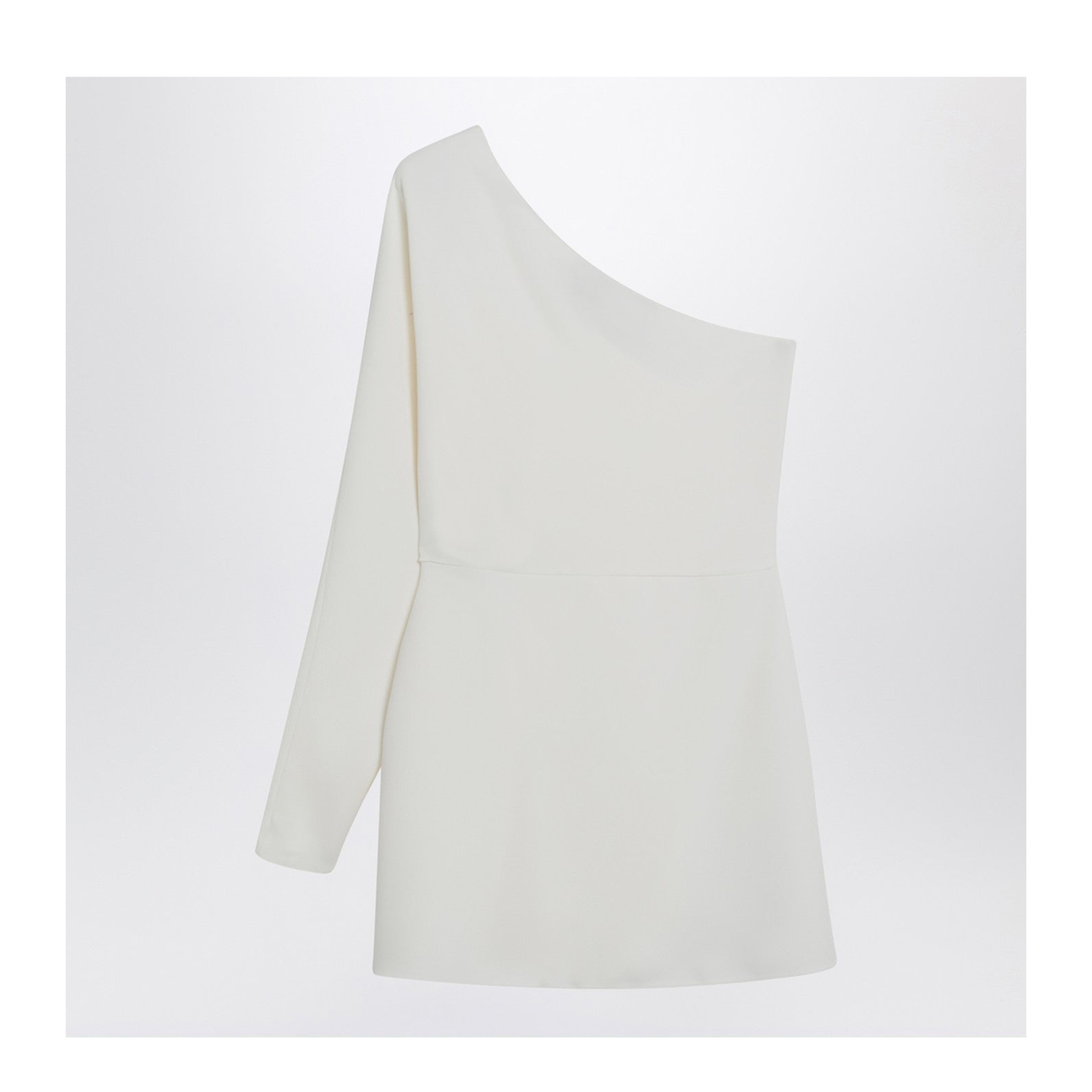Ivory One-Shoulder Top in Couture Cady - Image 2