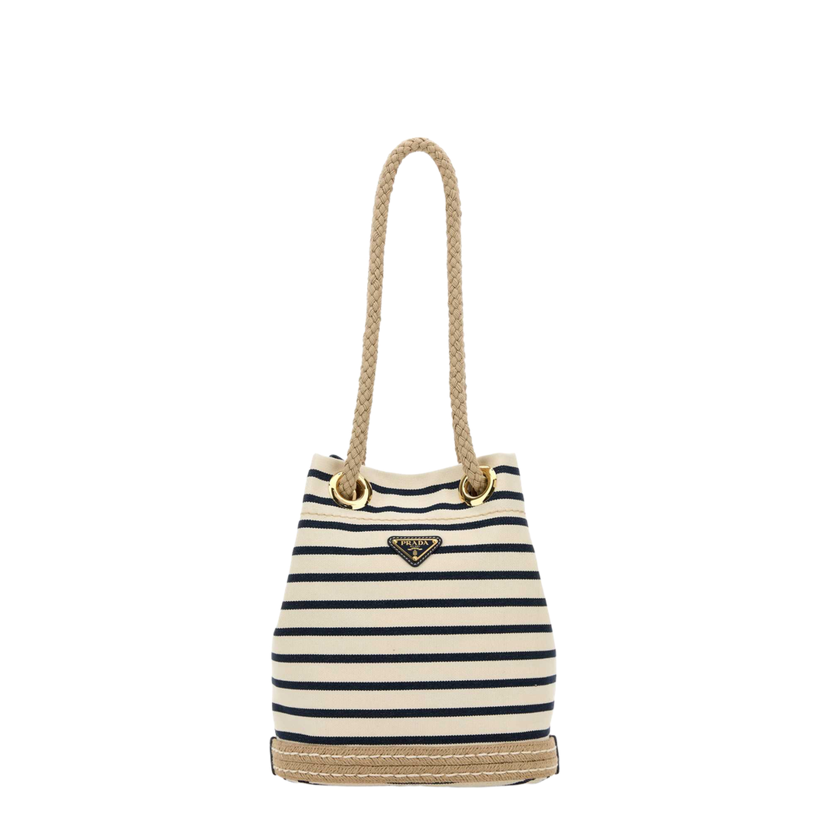 Embroidered Canvas Bucket Bag - Image 1