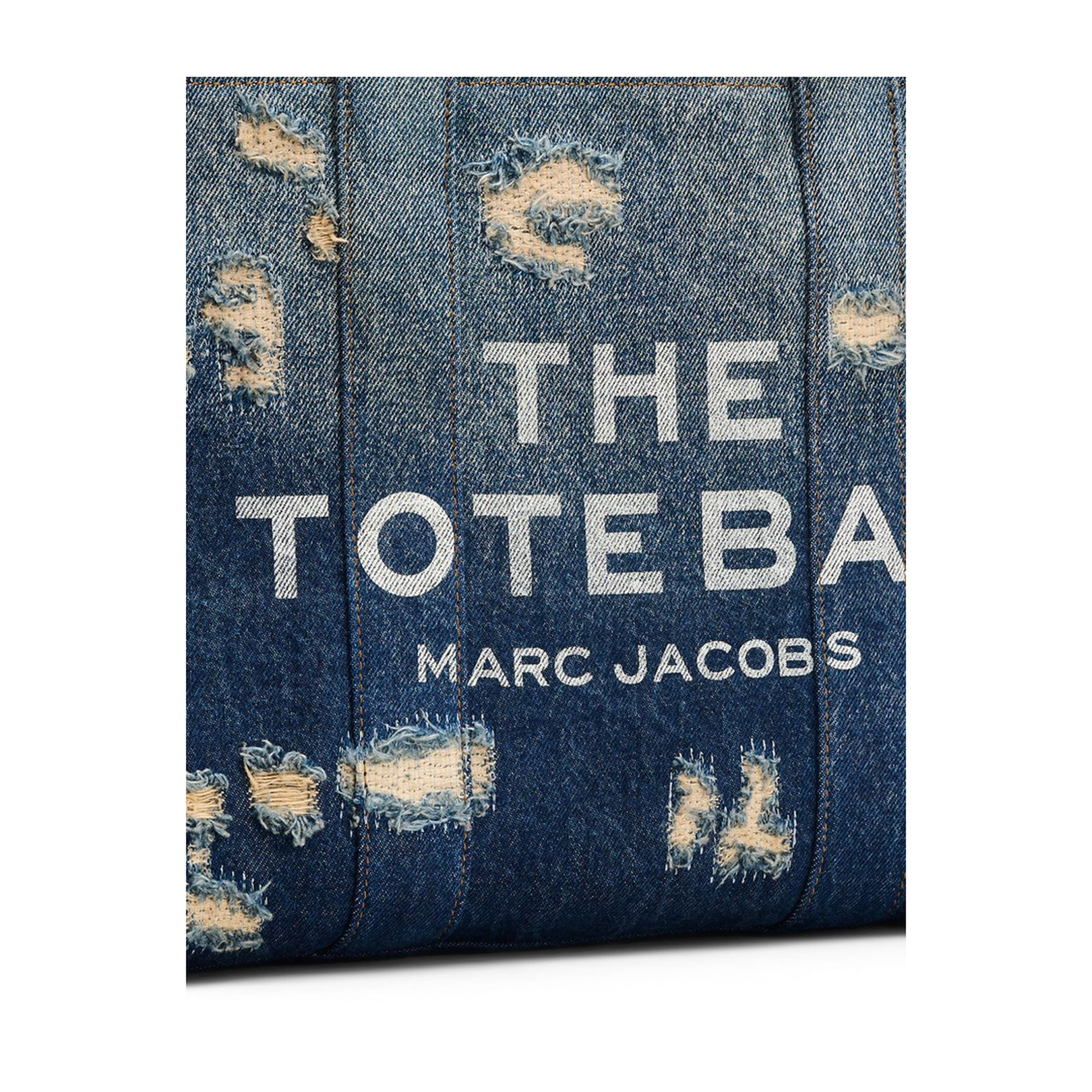 Denim Medium Rip And Repair Tote Bag - Image 6