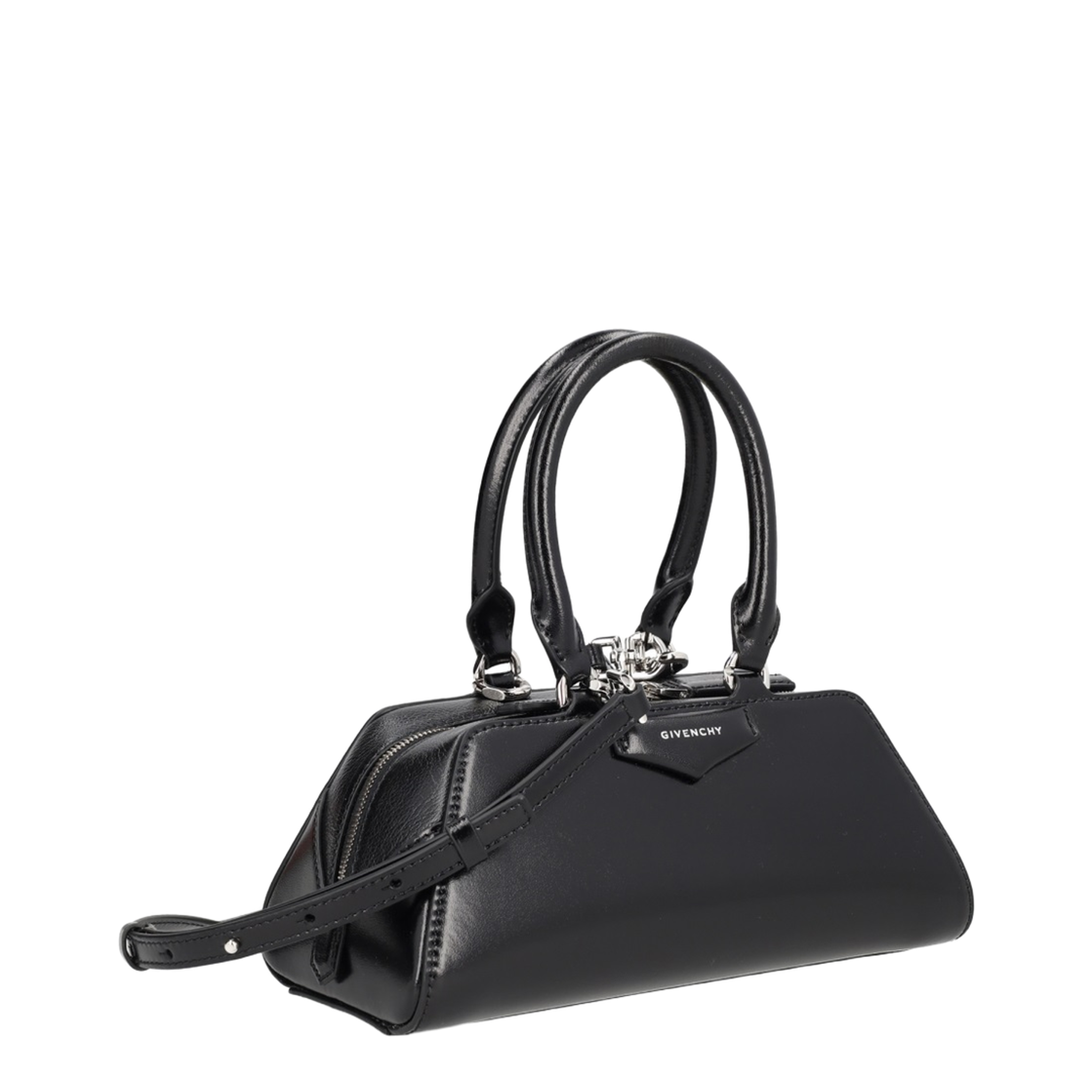 Antigona Mini Calfskin Handbag - Black - Image 2