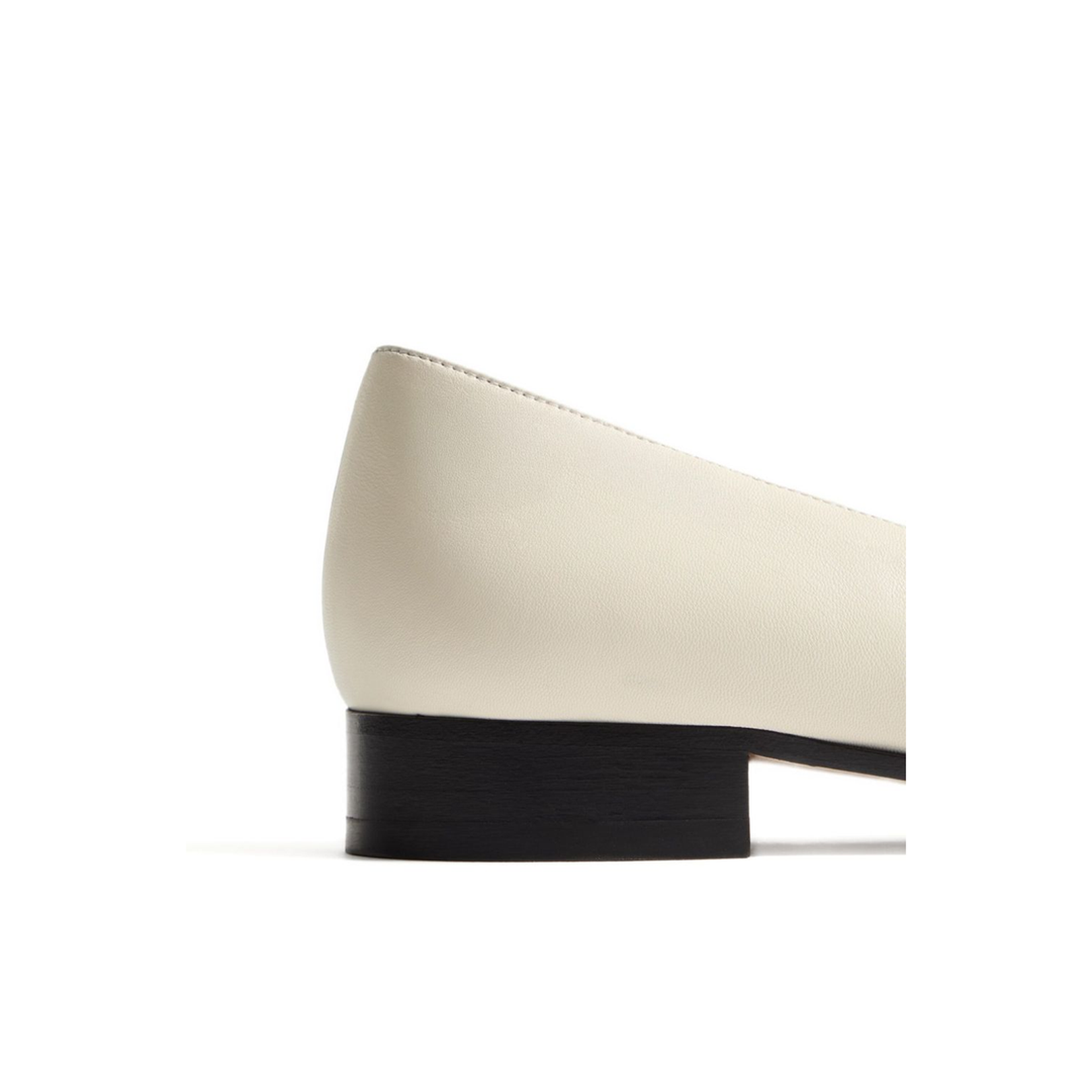 Off-White Brown Leather Toe Cap Tassel Detailing Gold-Tone Logo Accent Low Block Heel - Image 2