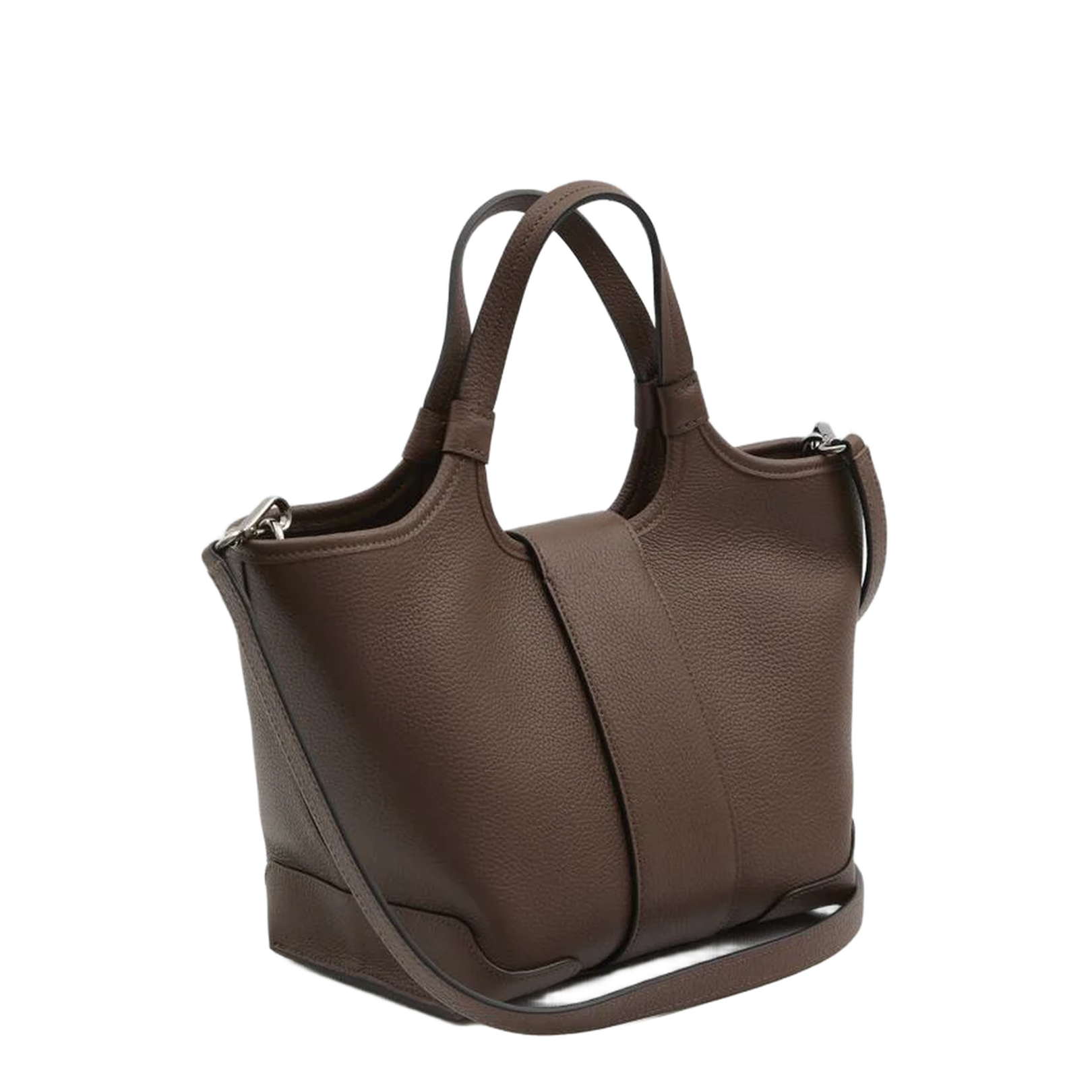 Mini Shopping Bag Leather Brown - Image 2