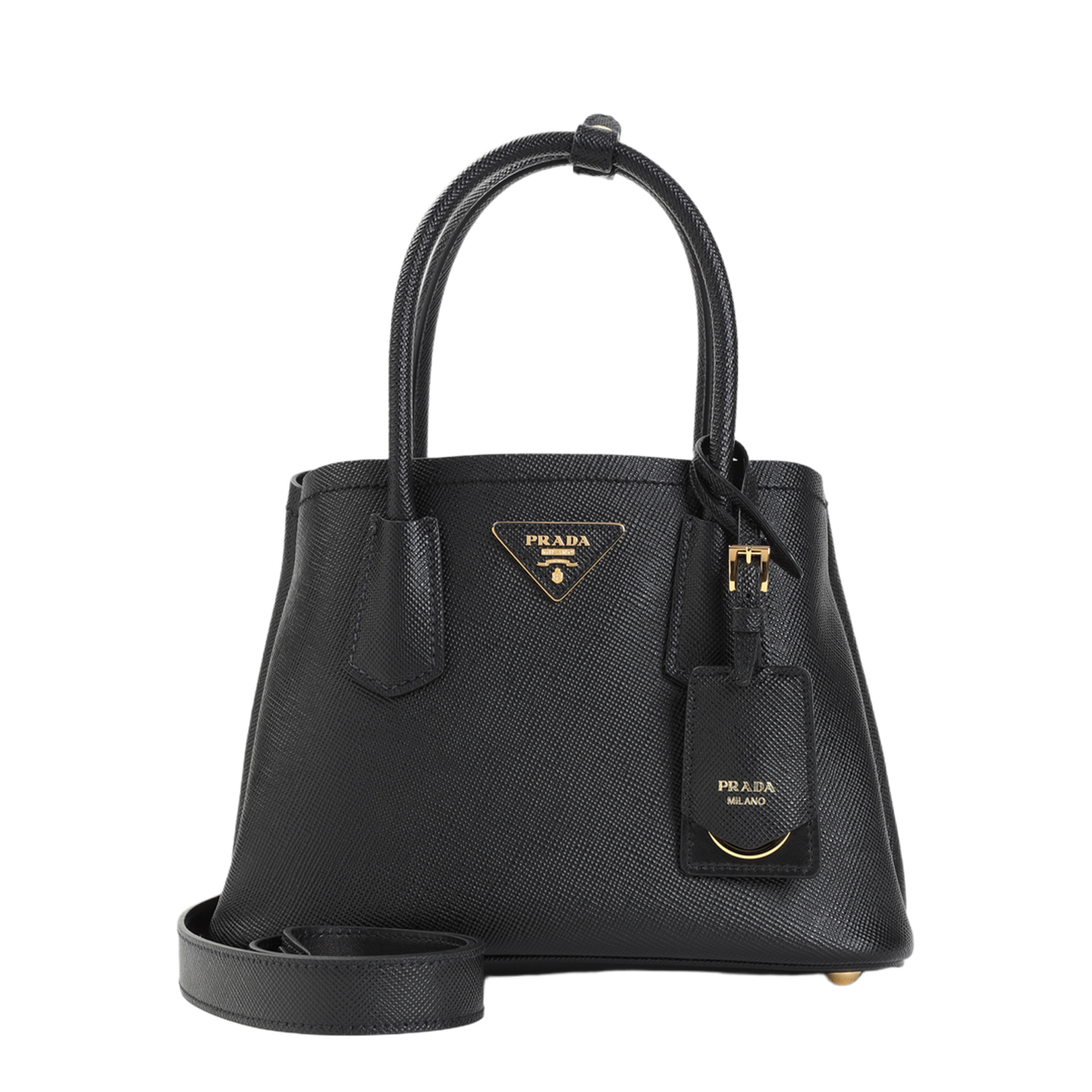 Small Calfskin Handbag - Black - Image 1