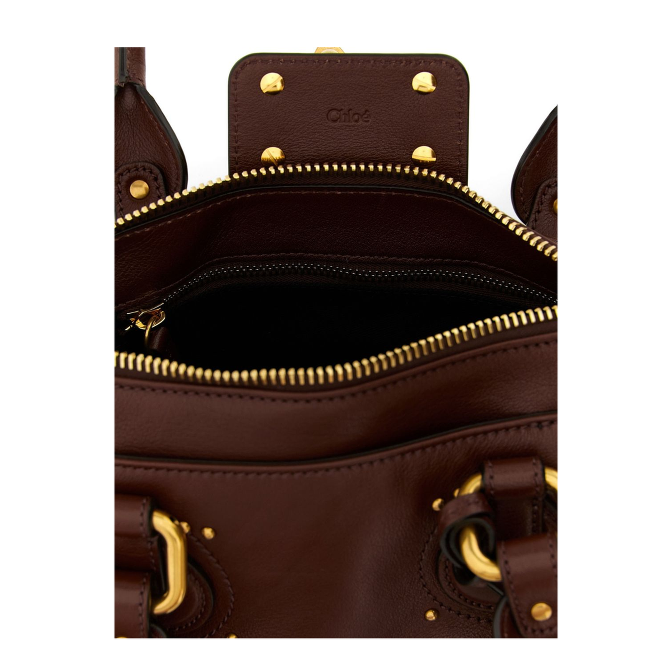 Paddington Small Grained Buffalo Leather Shoulder Bag - Mustang Brown - Image 4