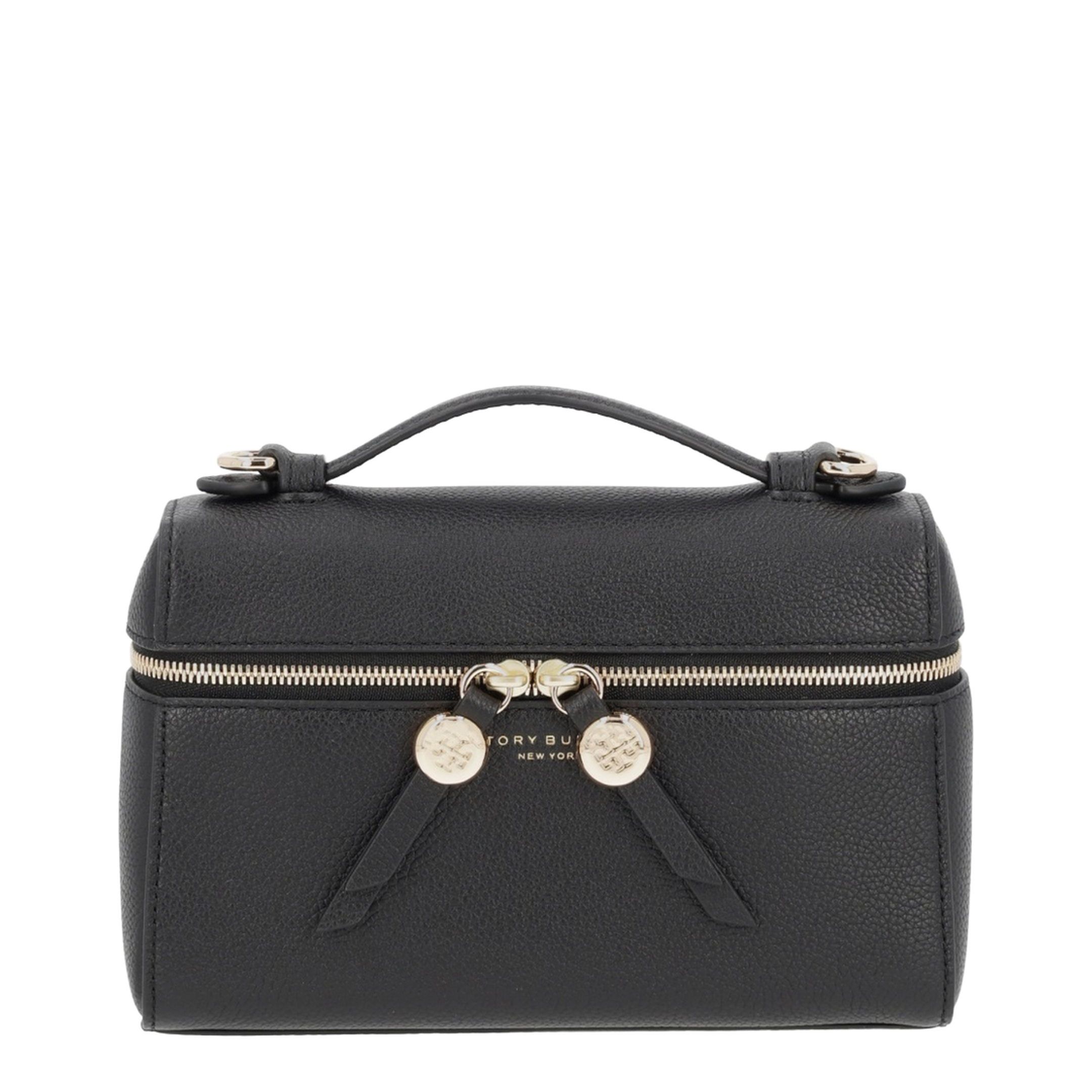 Romy Slim Top Handle Bag - Black - Image 1