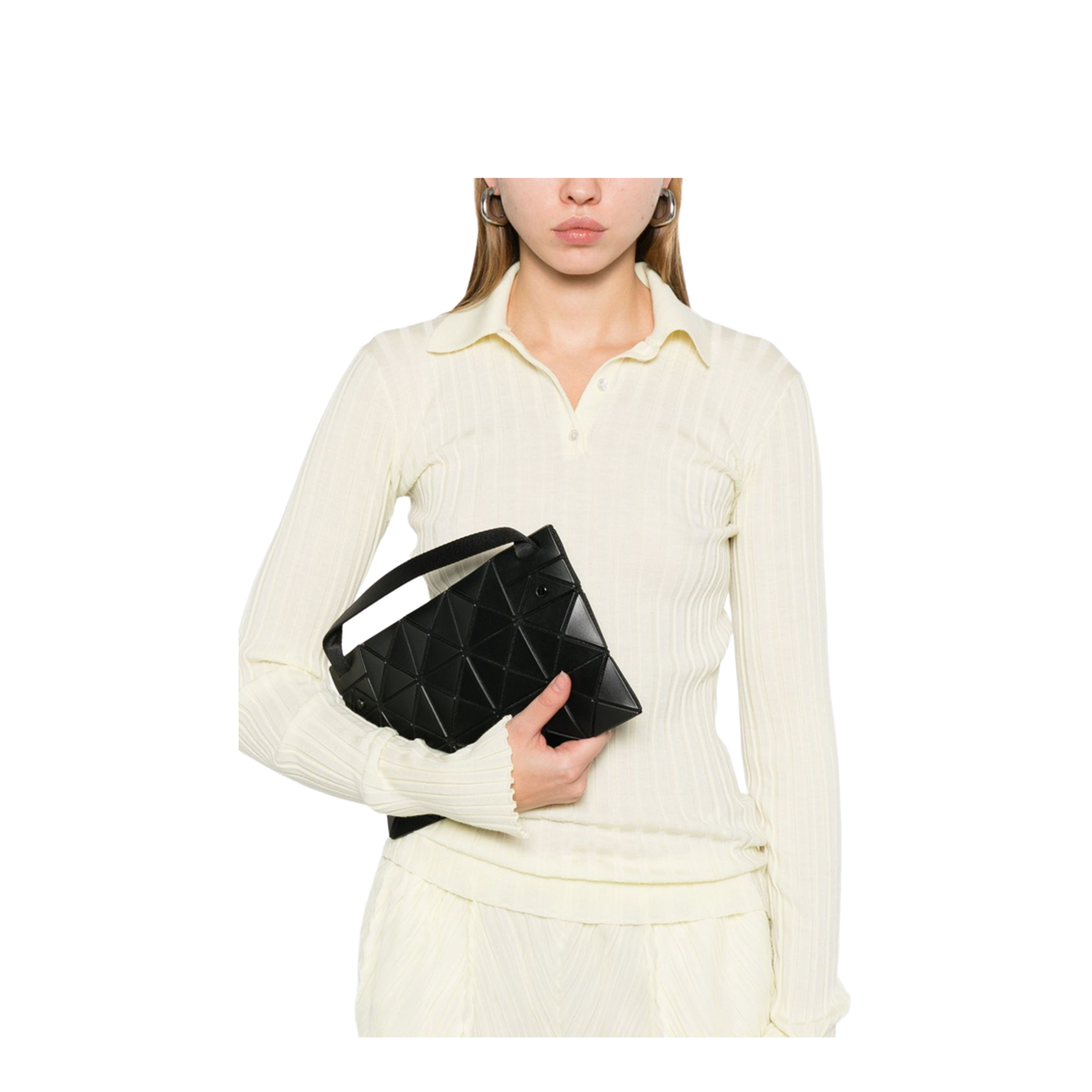 Lucent Matte Shoulder Bag - Black - Image 5