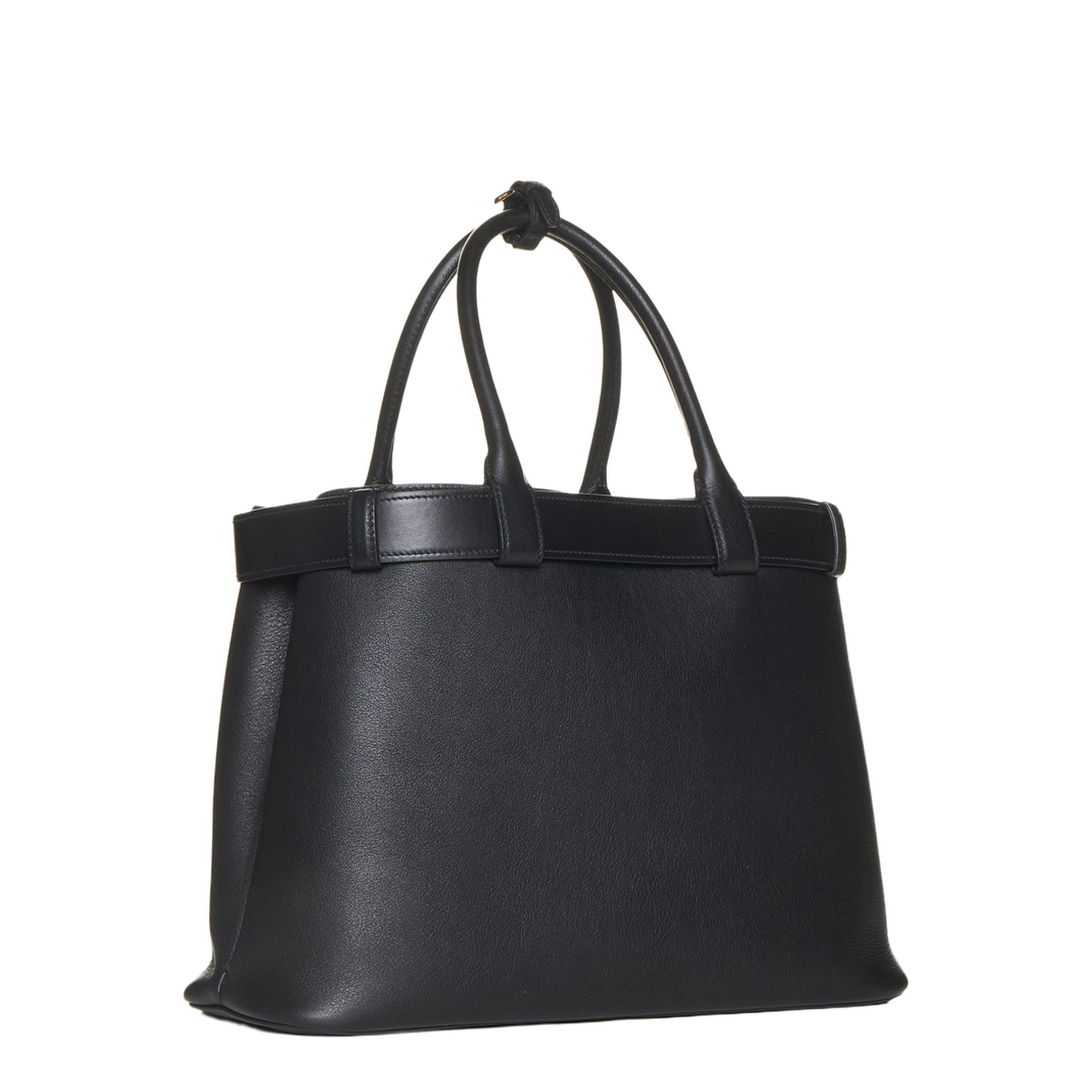 Buckle Large Leather Handbag - Image 4