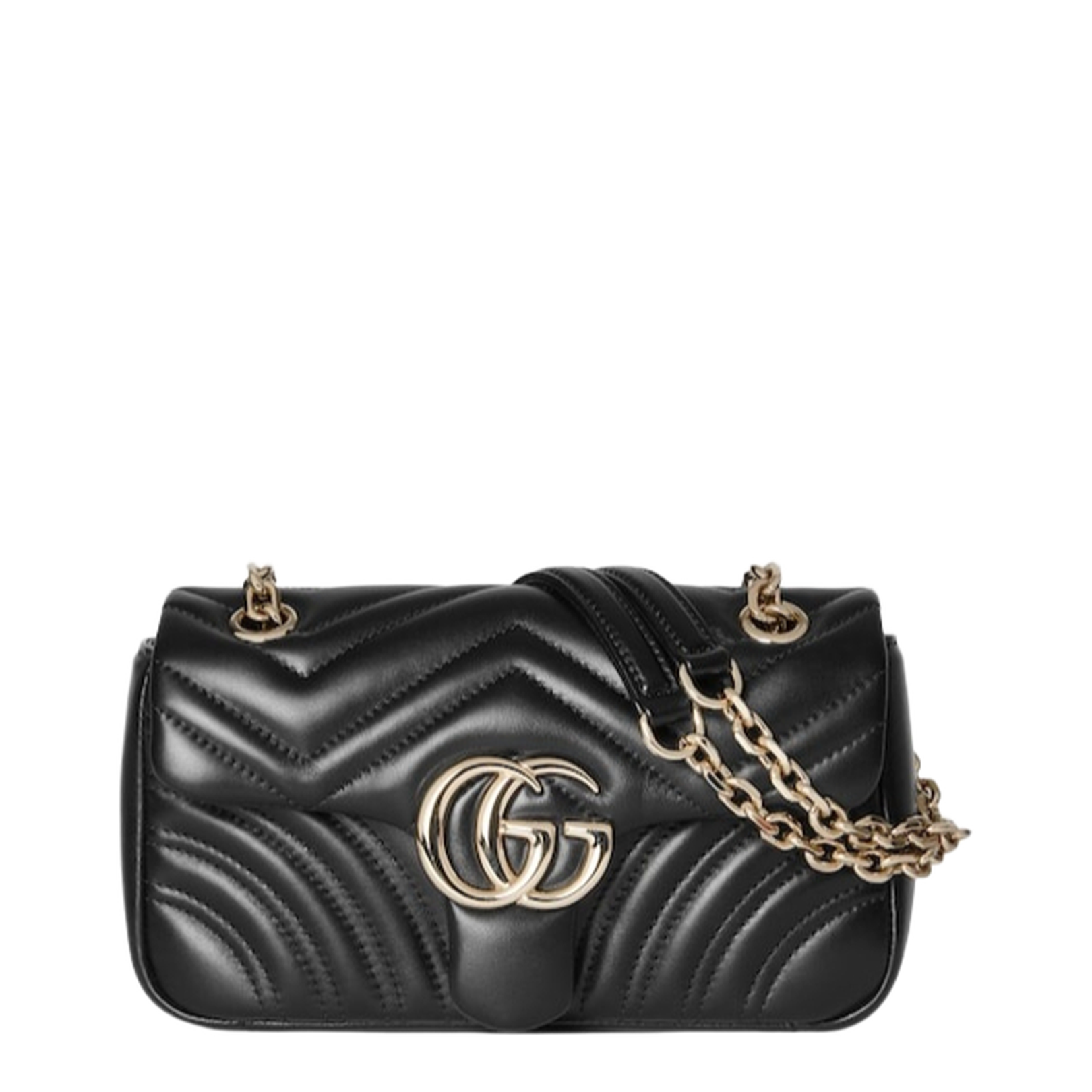 Small Shoulder Bag Black Leather - Image 1