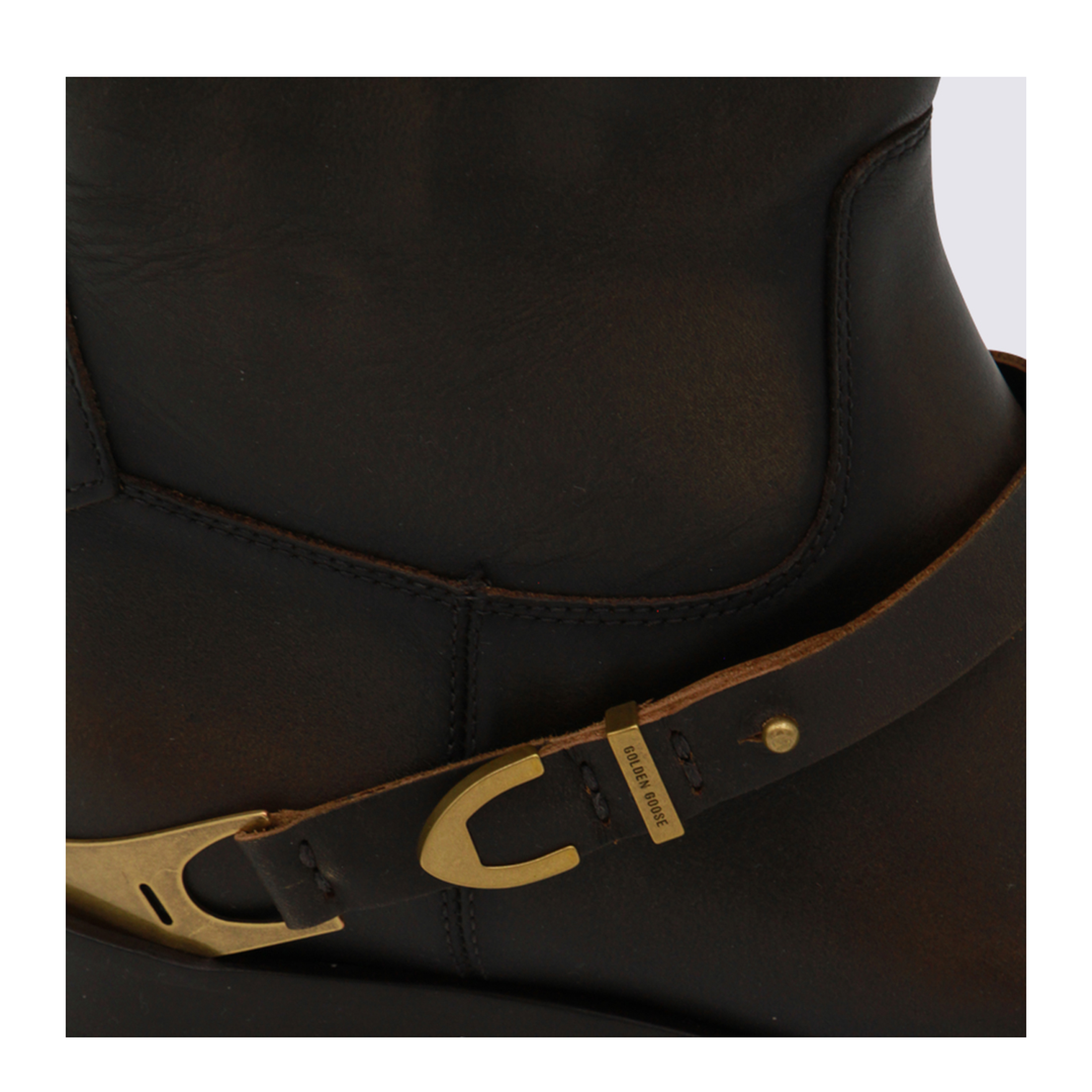 Charlie Dark Brown Leather Boots - Image 8