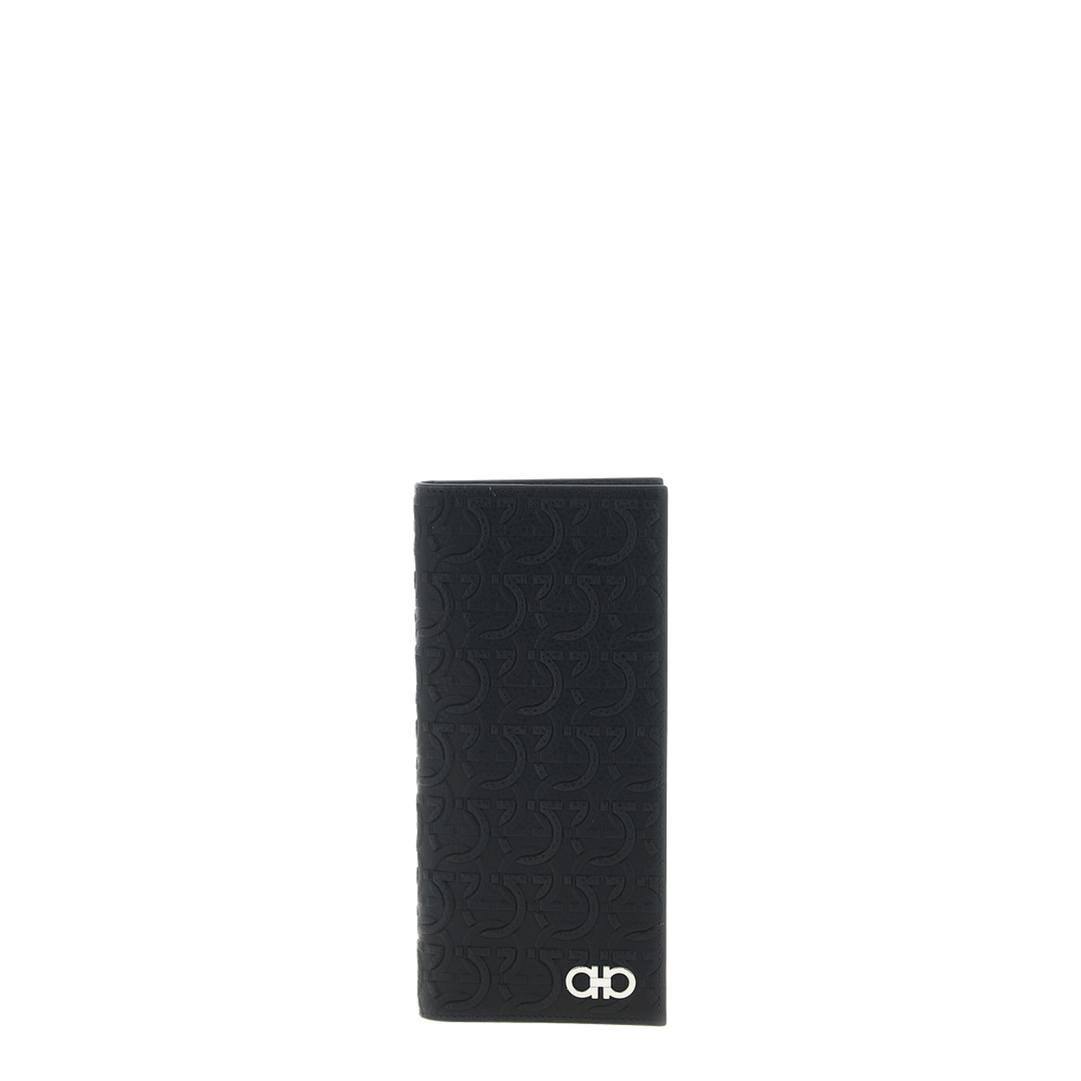 Gancini Grained Calf Leather Wallet - Nero - Image 1