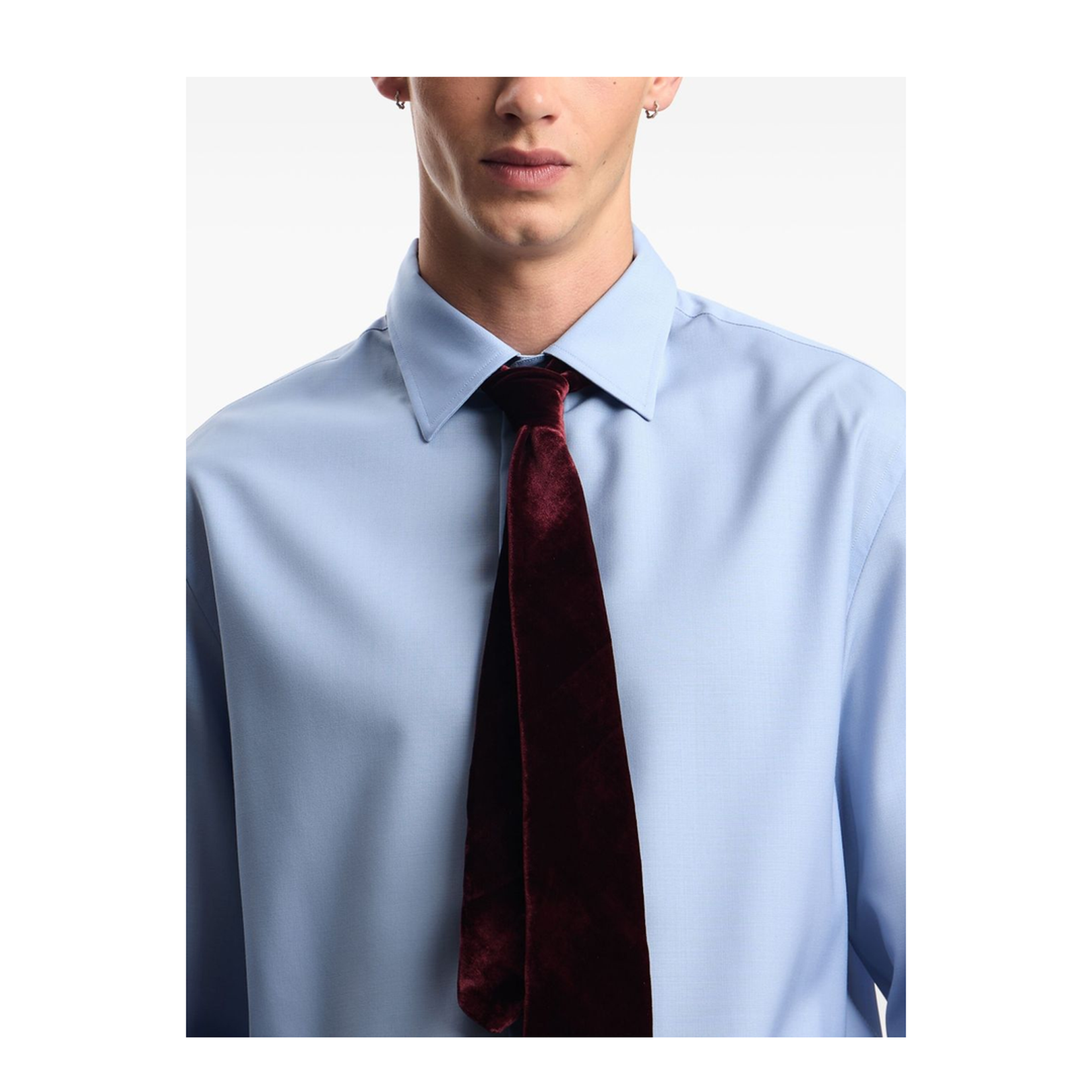 Icon Shirt in Tropical Light Wool Canvas - Image 3