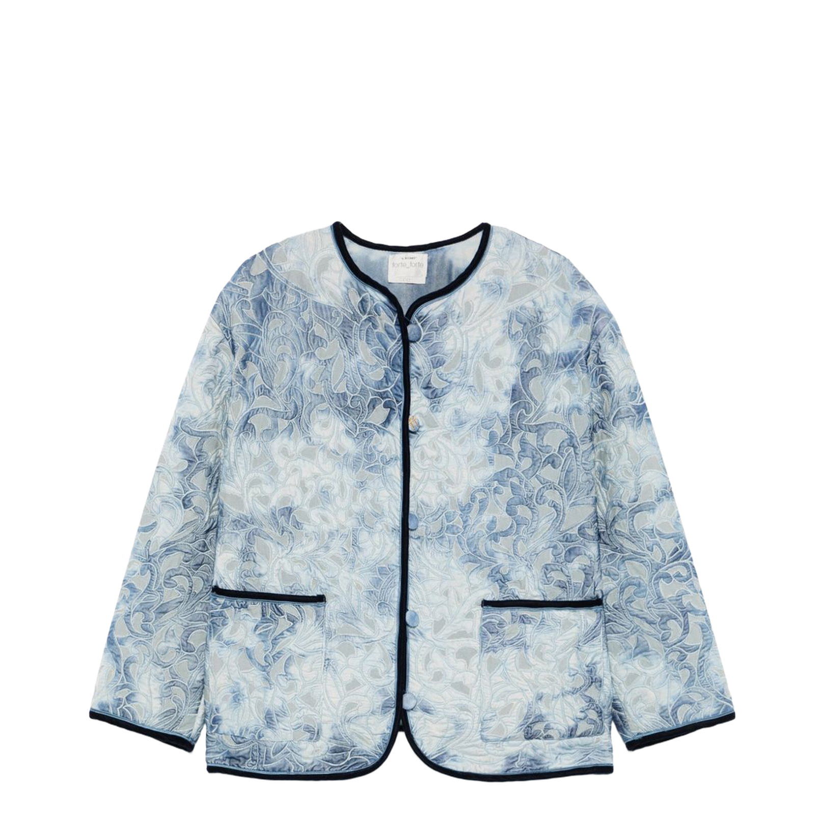 Zip Up Short Blouson Denim - Image 1