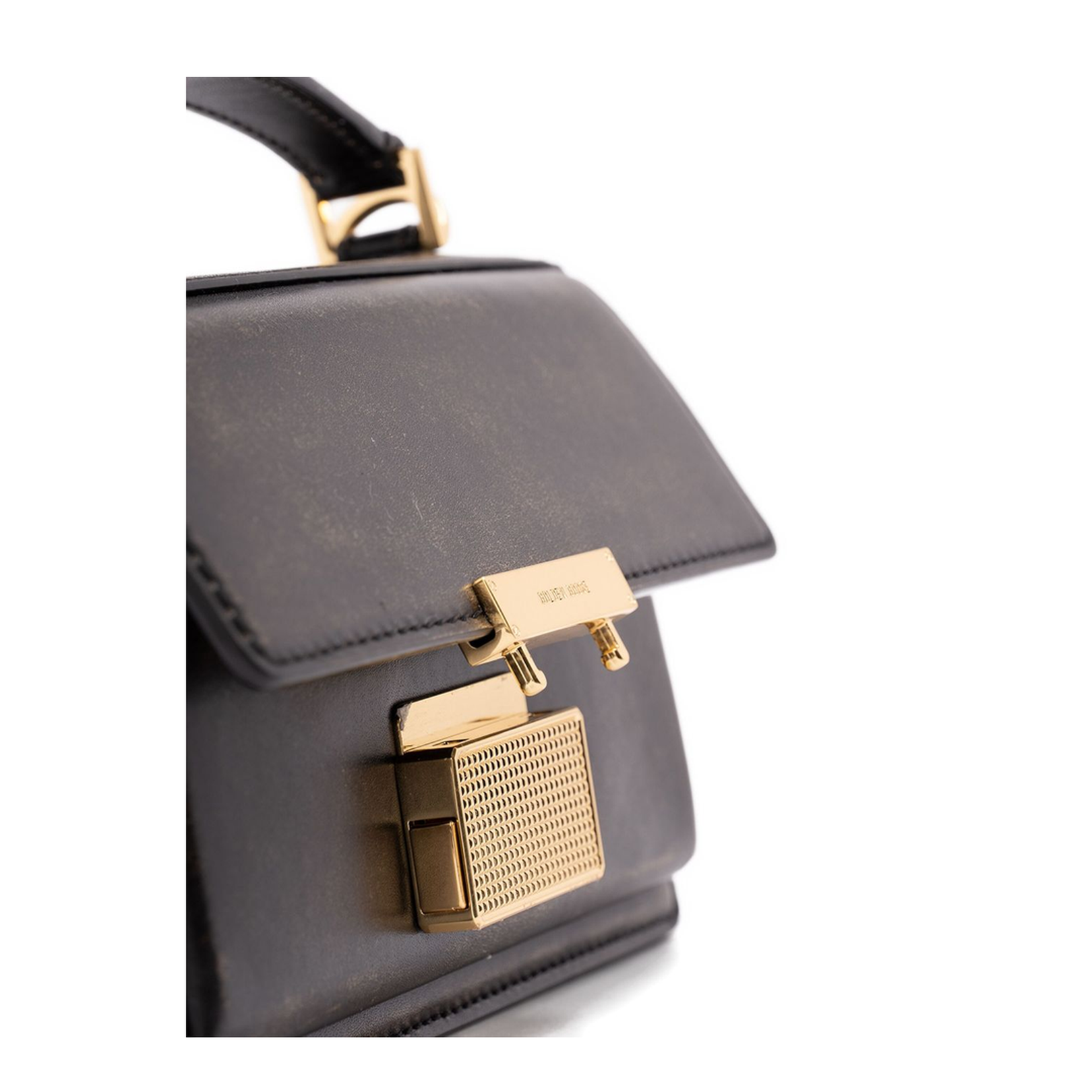 Venezia Small Leather Top-Handle Bag - Dark Brown - Image 4