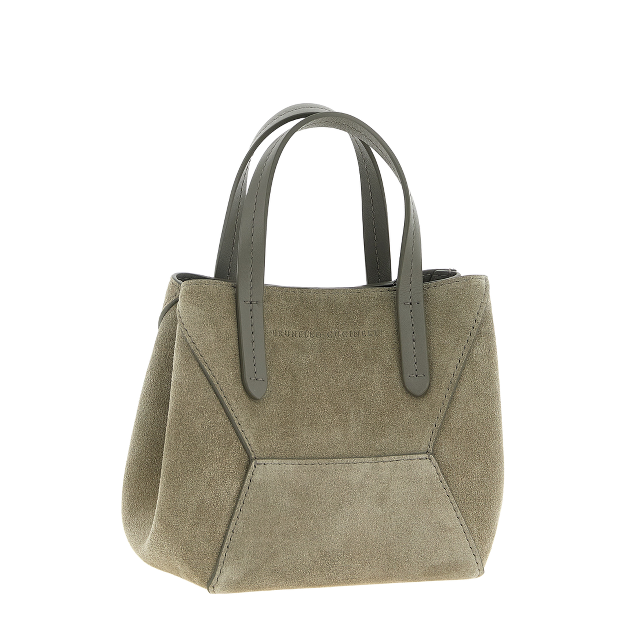 BC Duo Mini Suede Bag - Khaki - Image 3