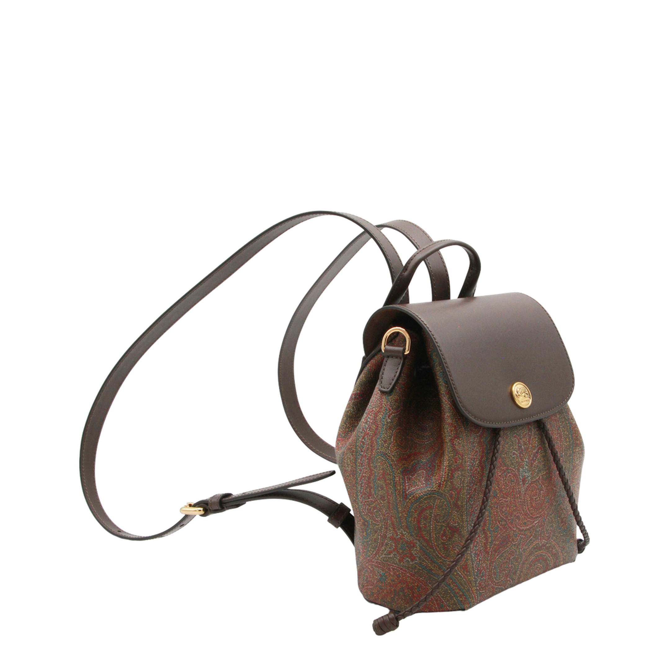 Essential S Arnica Small Jacquard Backpack - Brown - Image 3