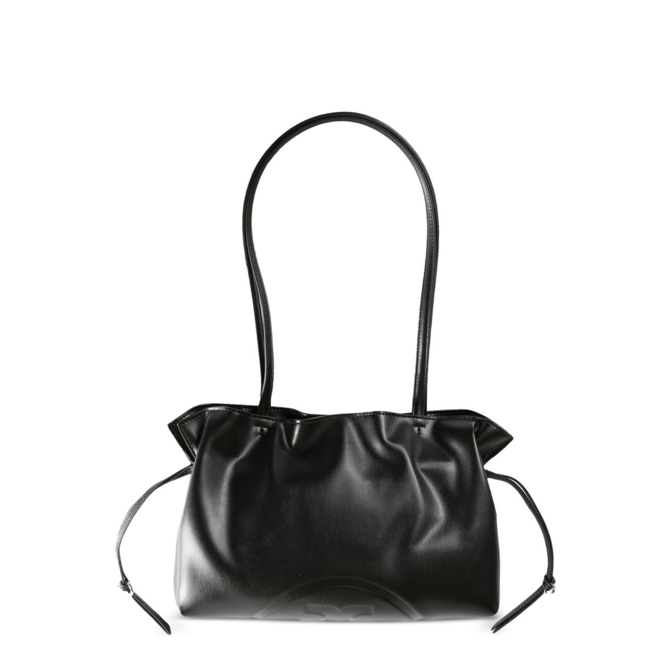 Ella Natuura Small Lucida Mat Drawstring Tote - Black - Image 2