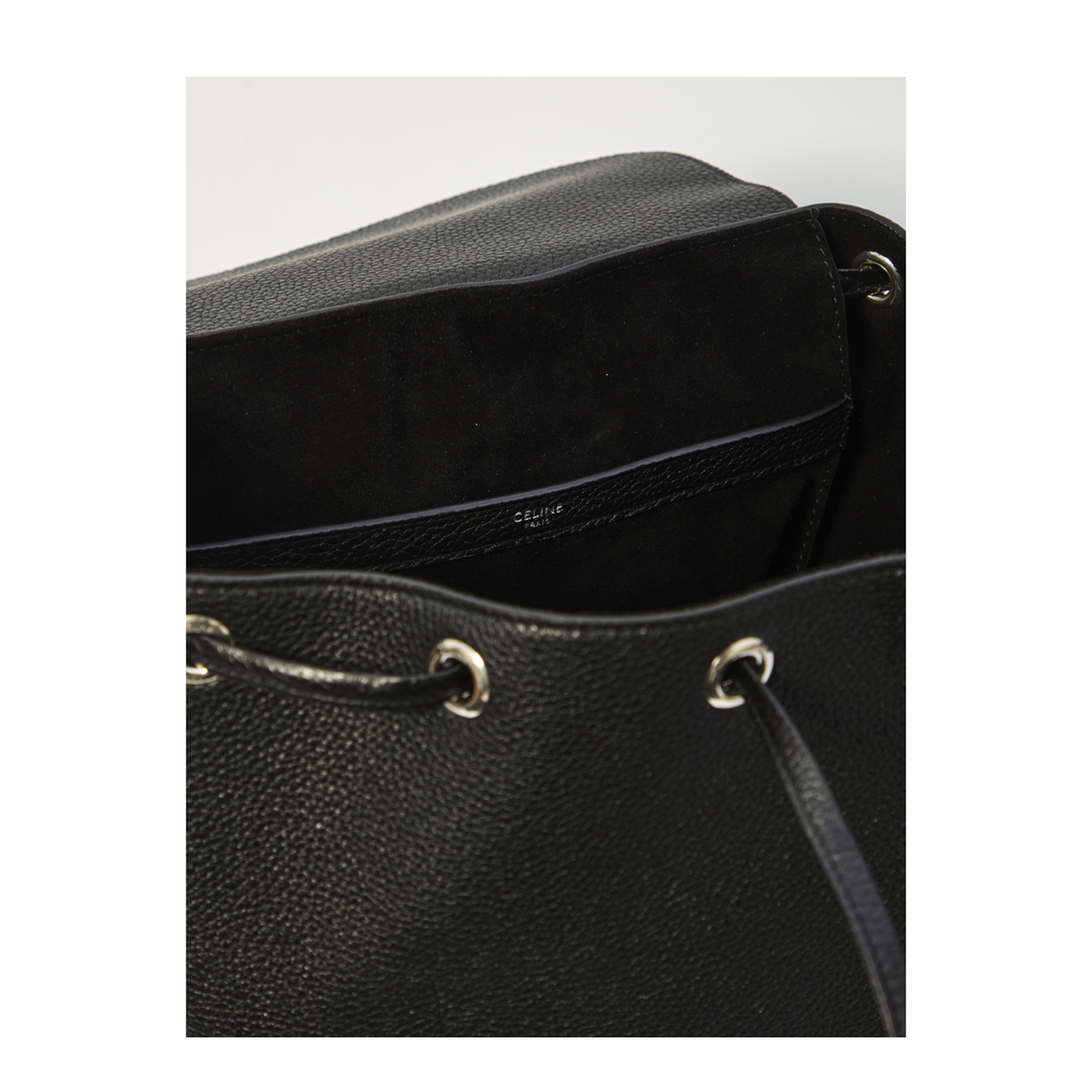 Folco Large Calfskin Backpack - Black - Image 4