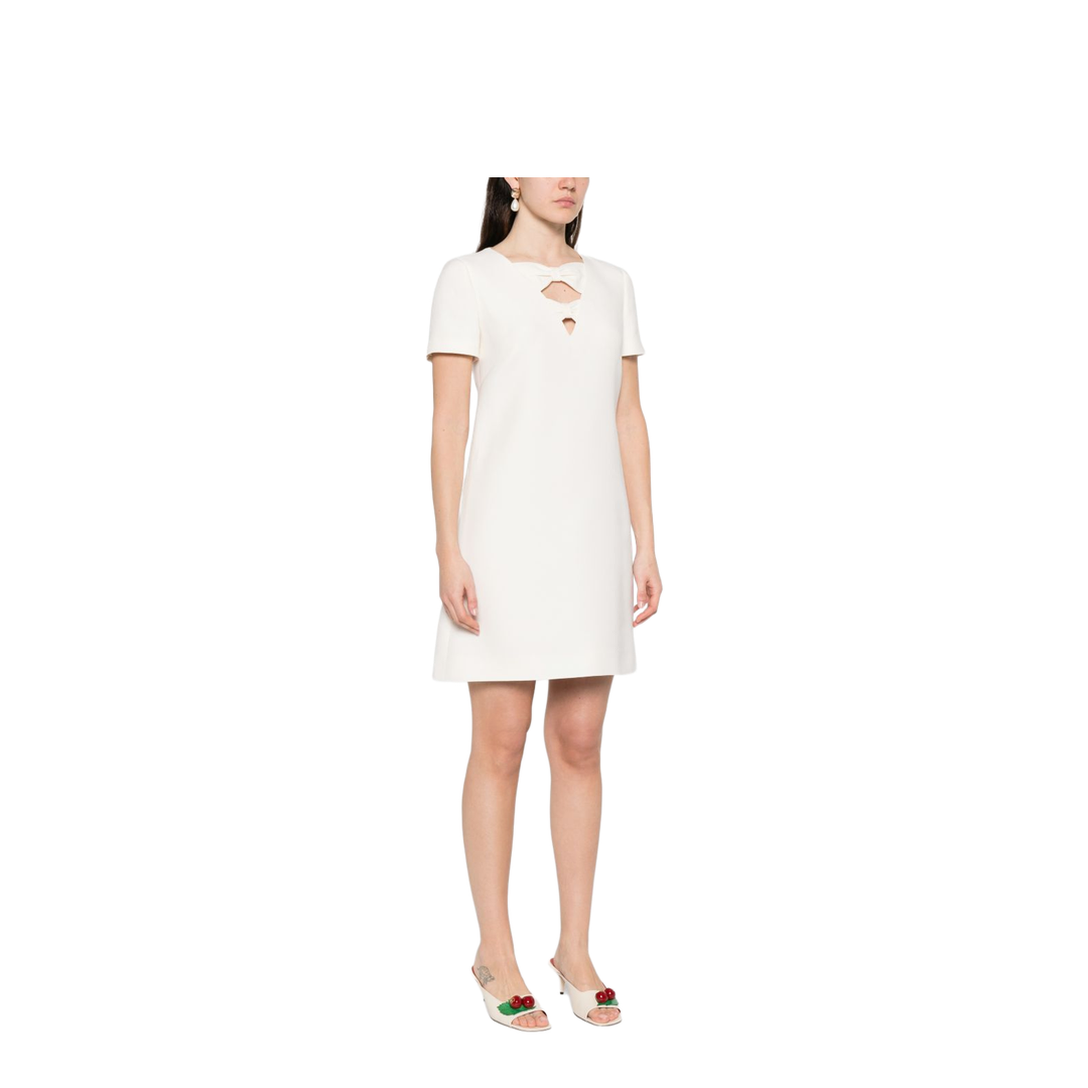 Wool And Silk Blend Short Dress - Image 4