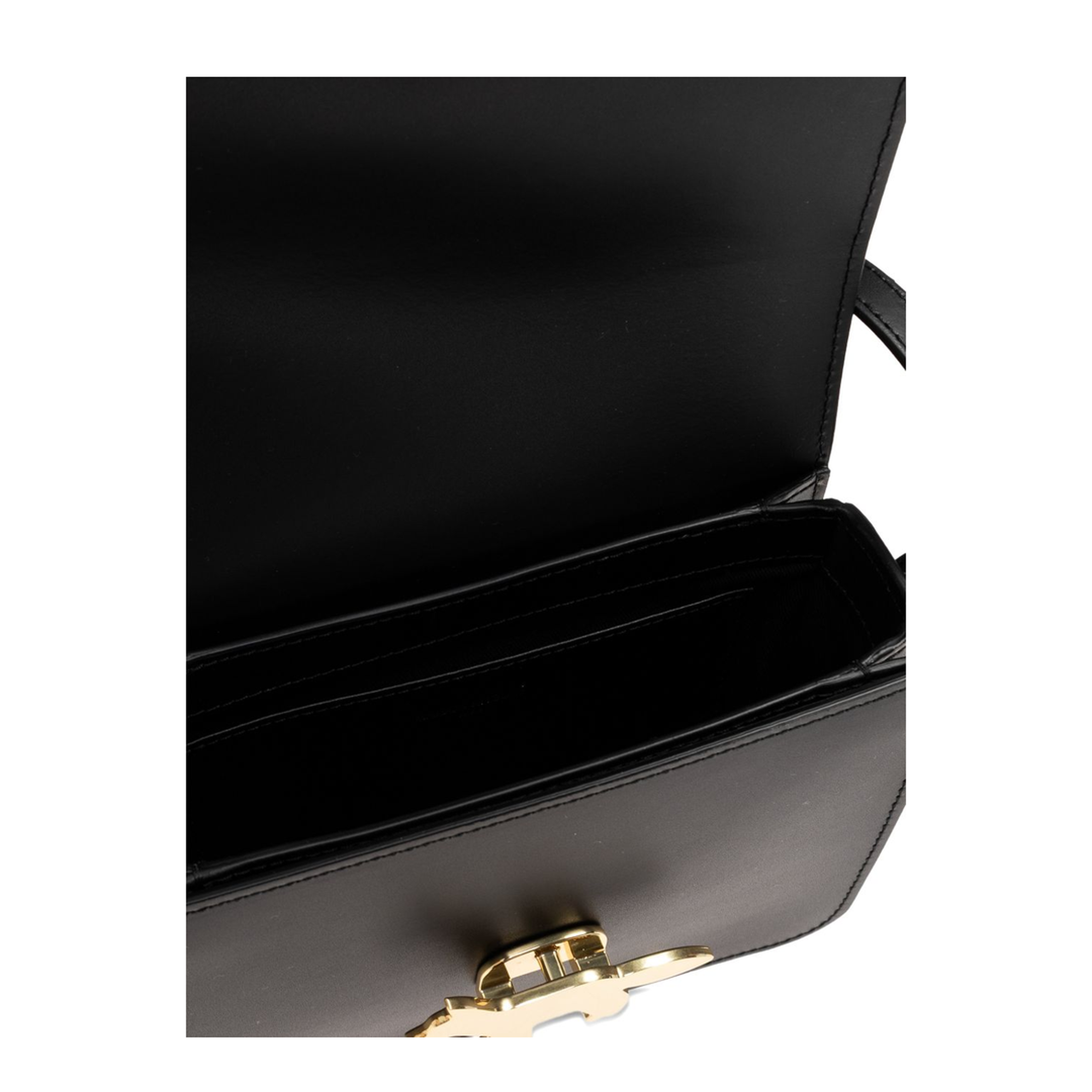 Edie Bag One Size Leather Crossbody - Black - Image 3