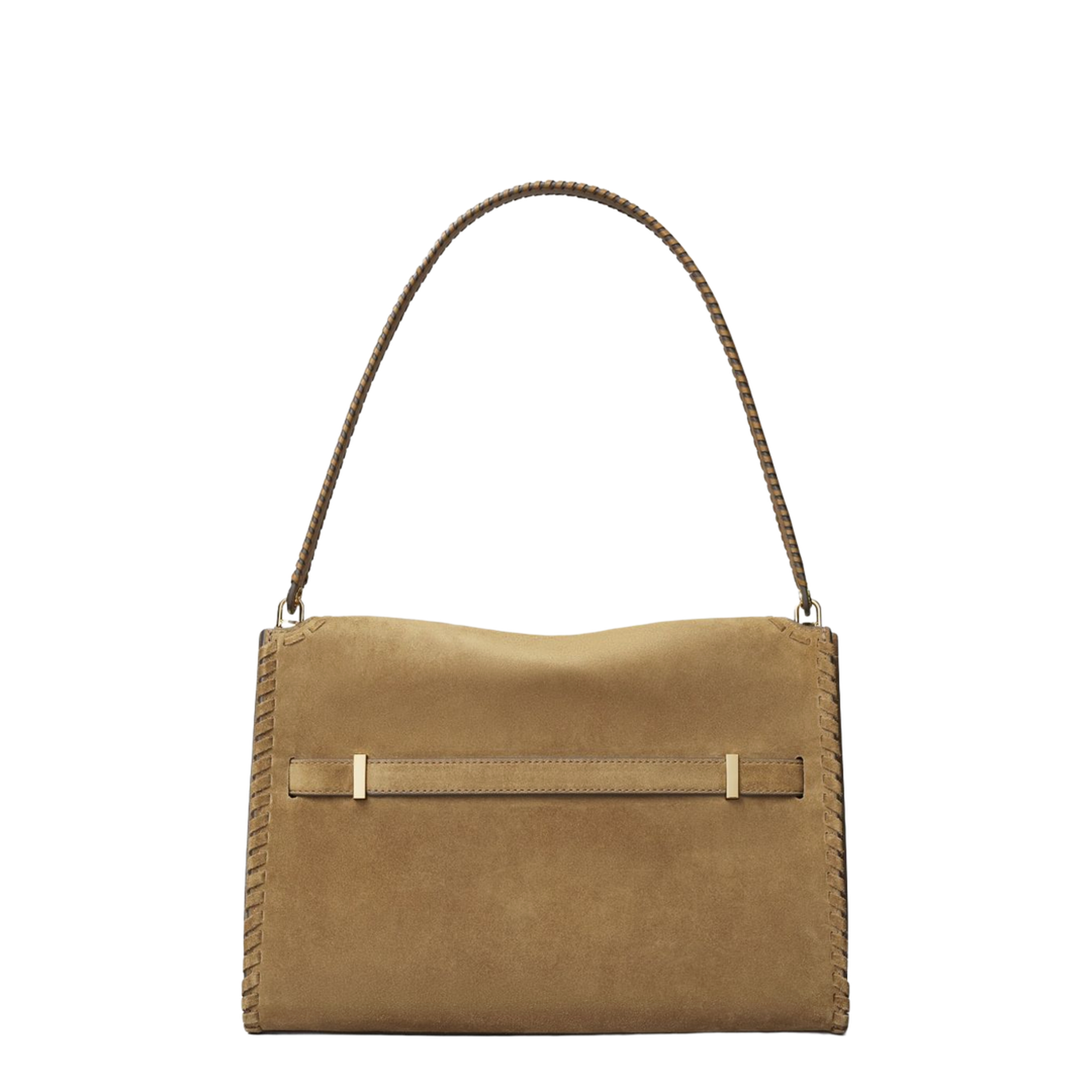 Lee Radziwill Large Suede Shoulder Bag - Wild Tabacco - Image 5