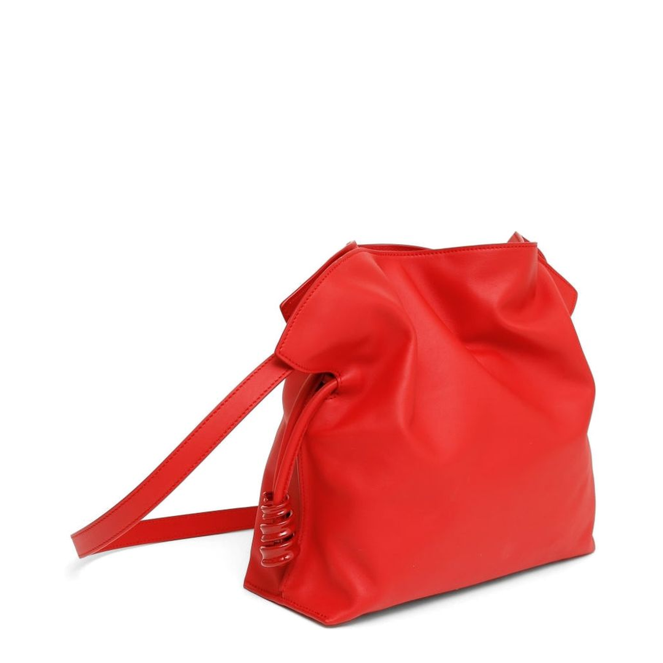 Flamenco Medium Nappa Calfskin Clutch - Scarlet Red - Image 2