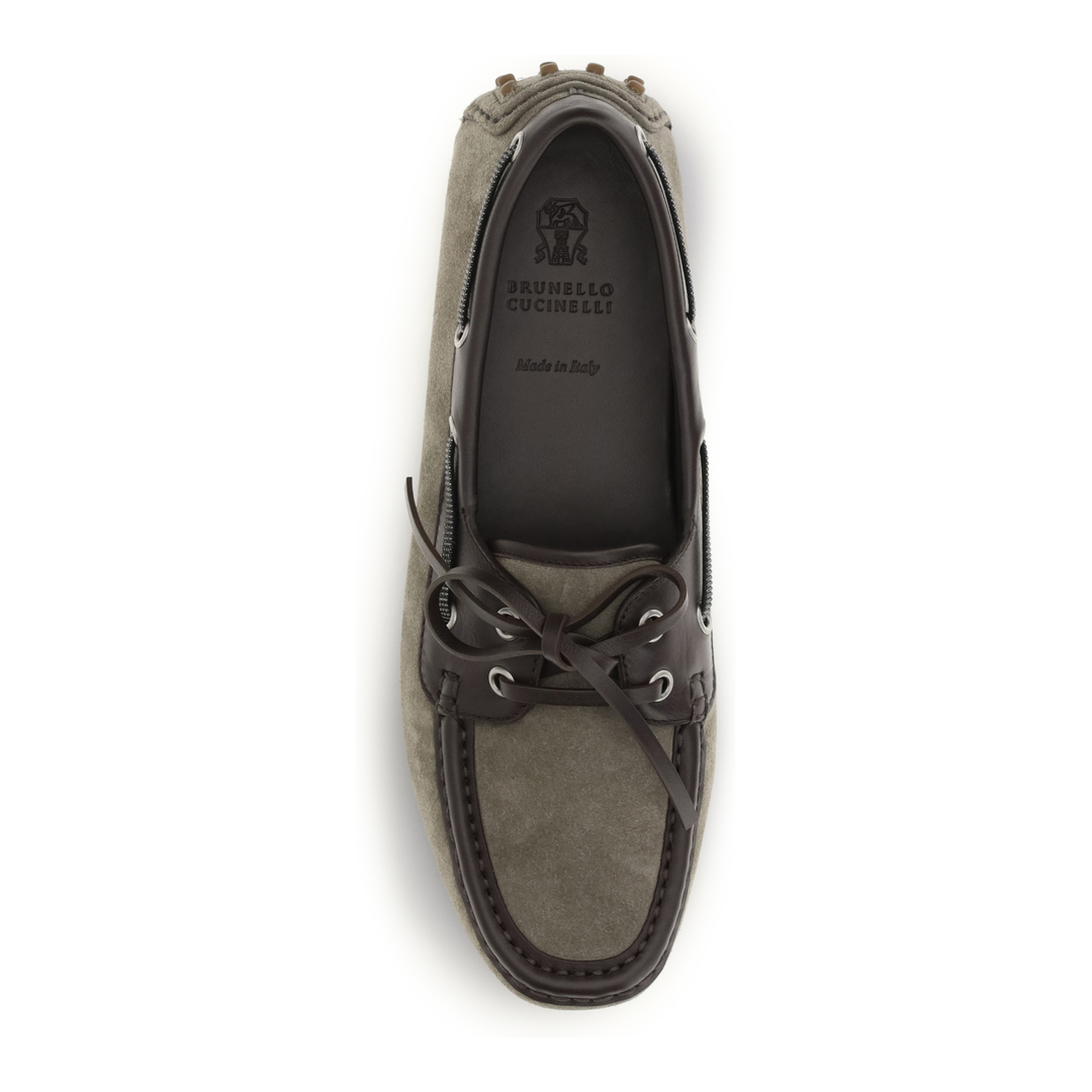 Lace-up Suede Loafers - Image 4