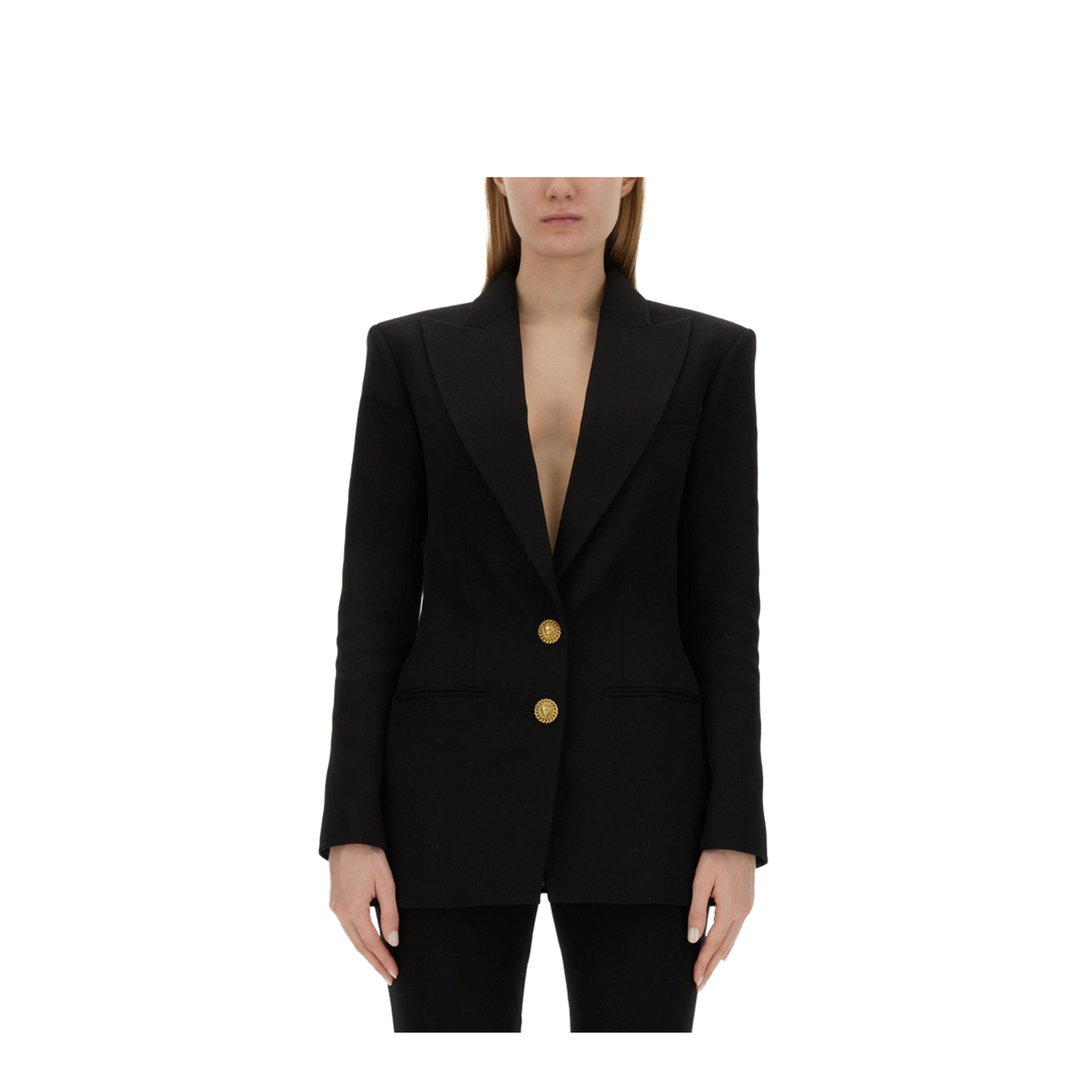 Black Single-Breasted Blazer - Image 1
